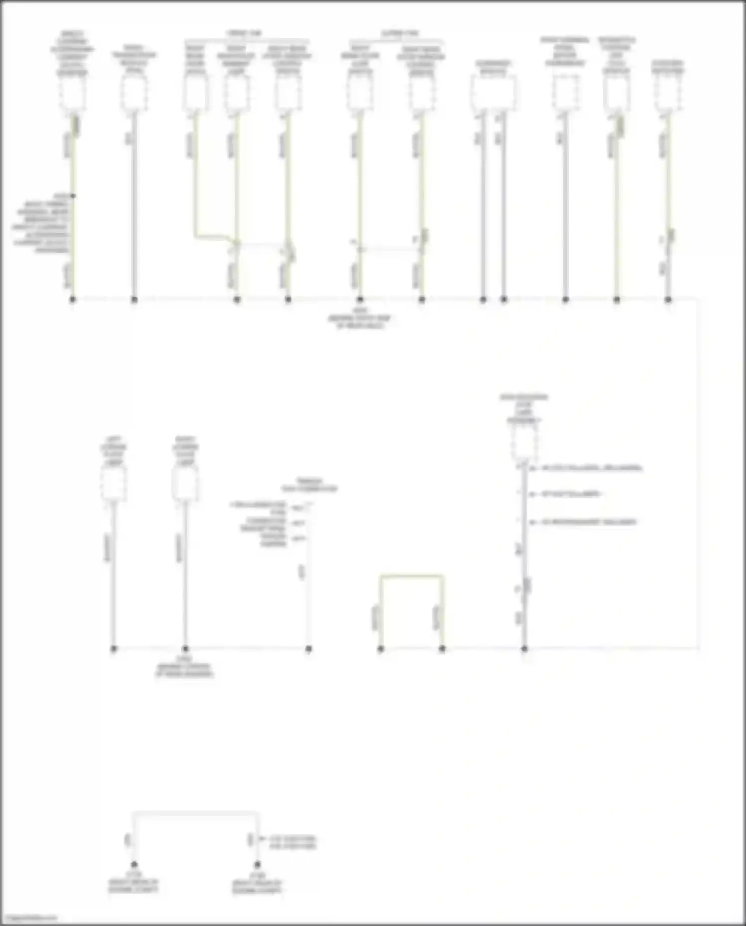 Wiring diagram right rear door latch for Ford F-150 XIV (2020-2024) (3 of 5)
