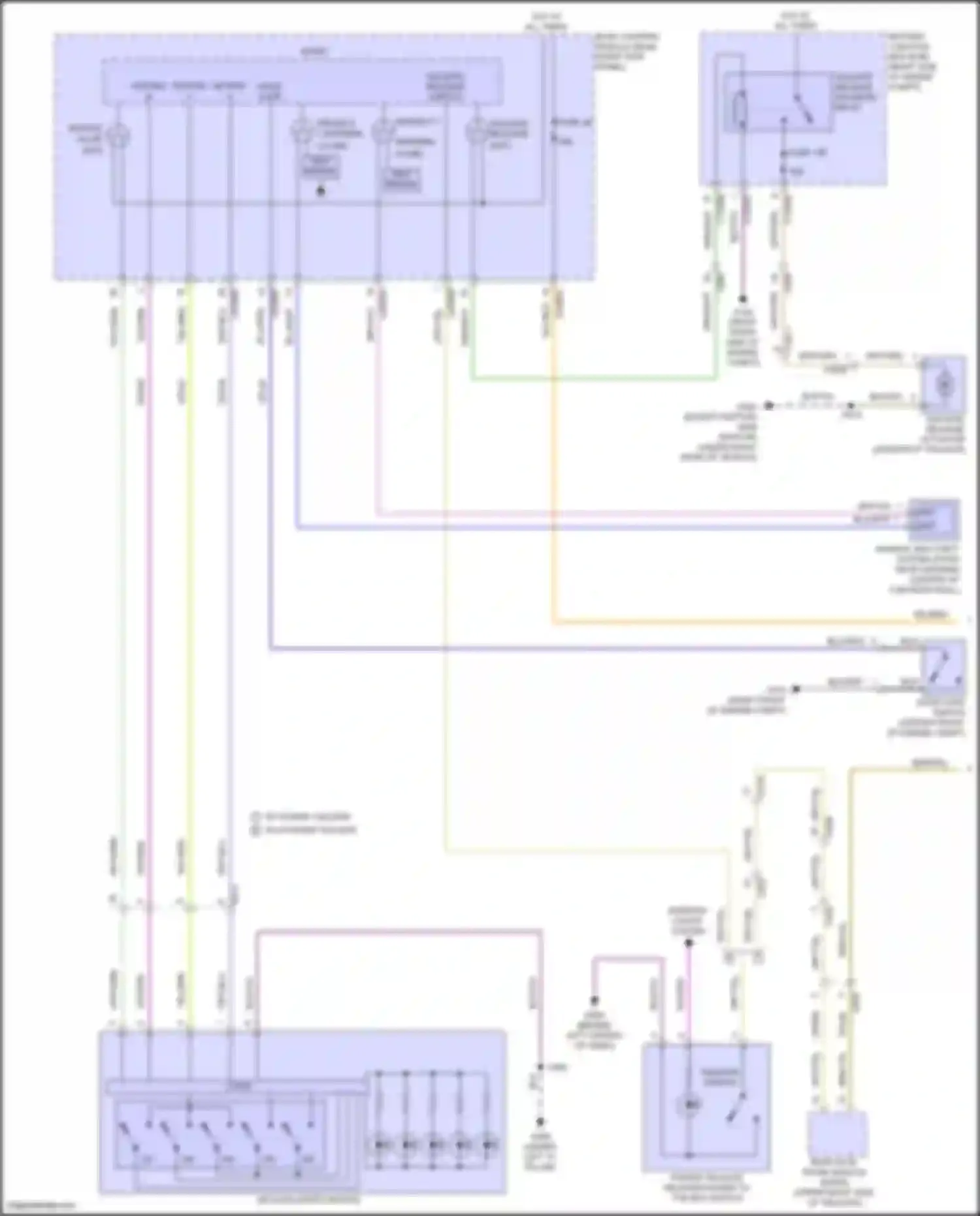 Wiring diagram tailgate release actuator for Ford F-150 XIV (2020-2024) (1 of 5)