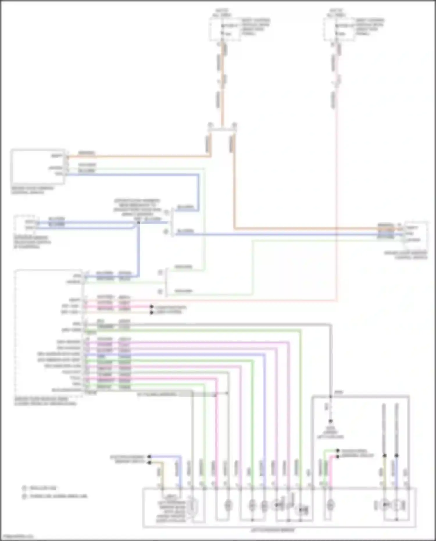 Wiring diagram w/ folding mirrors for Ford F-150 XIV (2020-2024) (3 of 4)