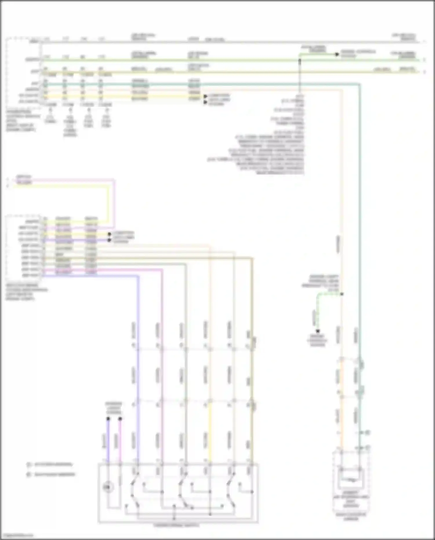 Wiring diagram w/ power mirrors for Ford F-150 XIV (2020-2024) (1 of 6)