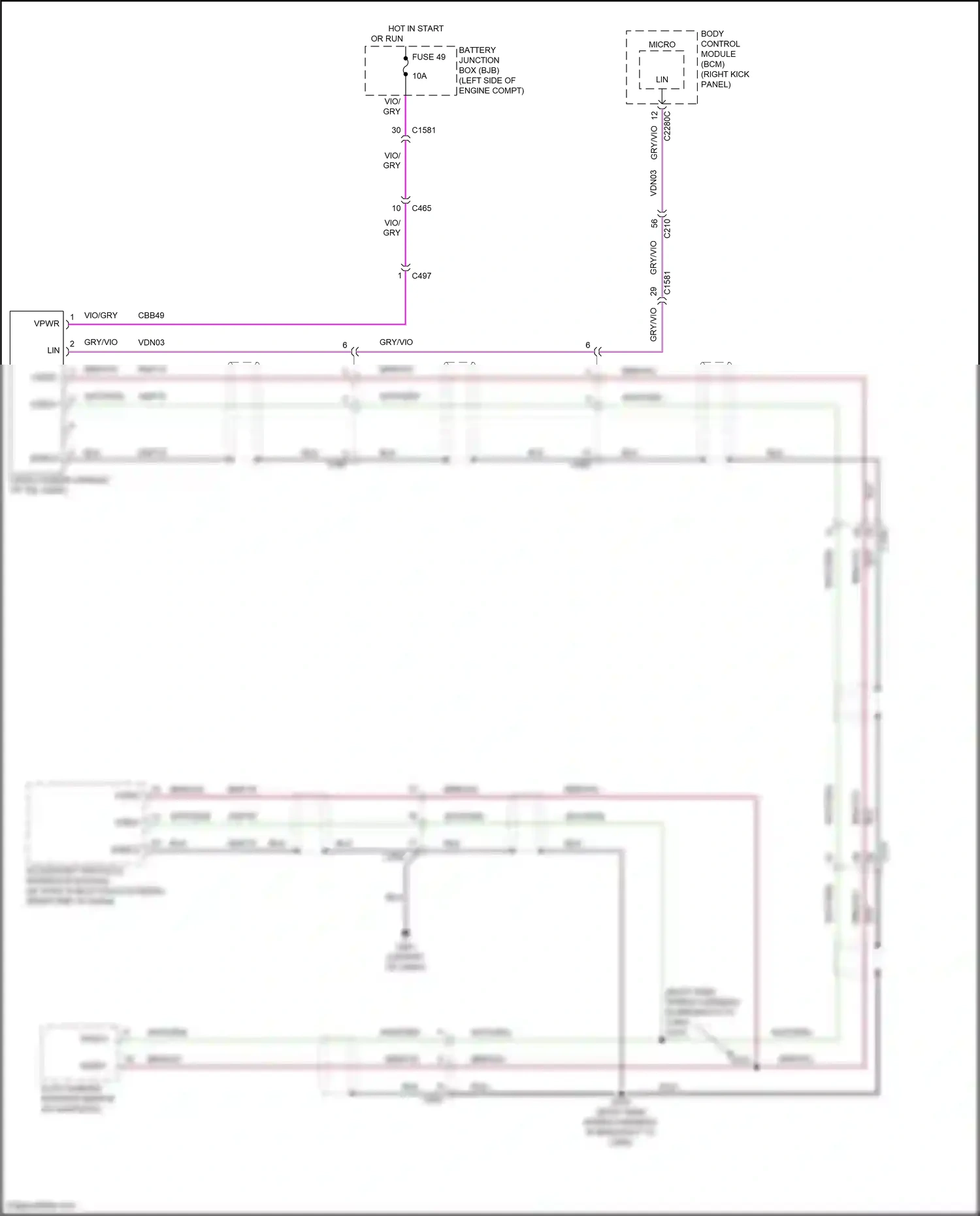 Ford F-250 XIII (2015-2017) accessory protocol interface module wiring diagram  (1 of 1)