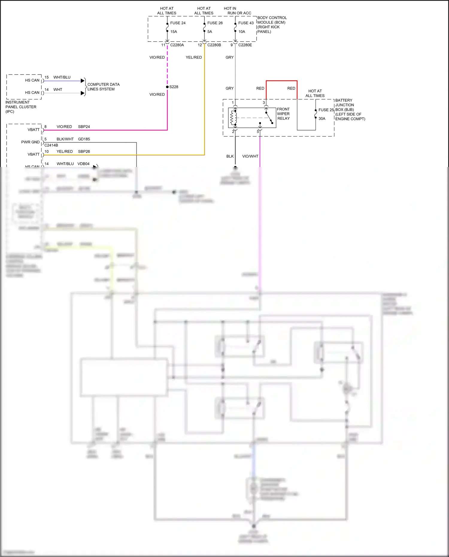 Ford F-250 XIII (2015-2017) computer data lines system wiring diagram  (50 of 69)
