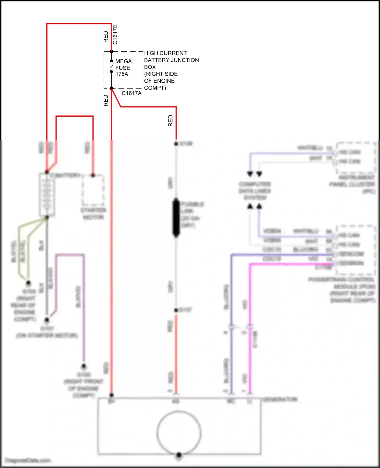 Ford F-250 XIII (2015-2017) computer data lines system wiring diagram  (61 of 69)