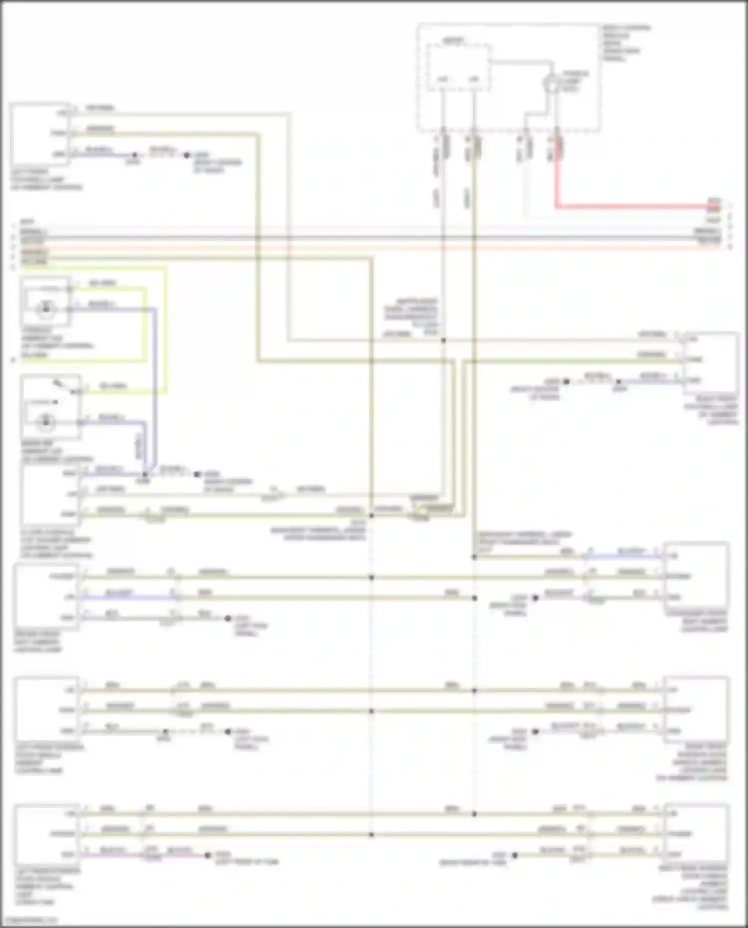 F-250 Ford XIV (2017-2024): Courtesy lamps circuit (2 of 3)