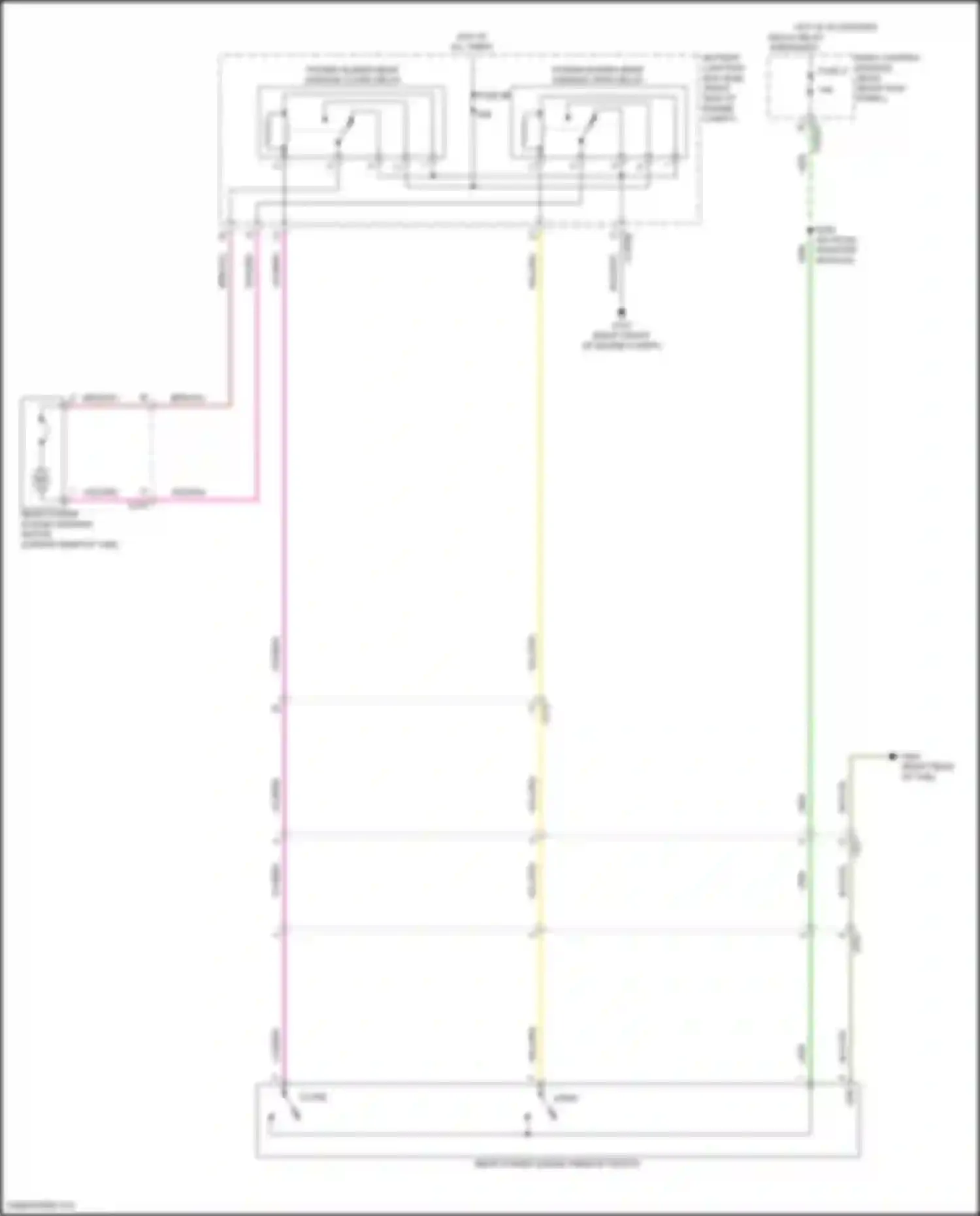 F-250 Ford XIV (2017-2024): Sliding rear window circuit