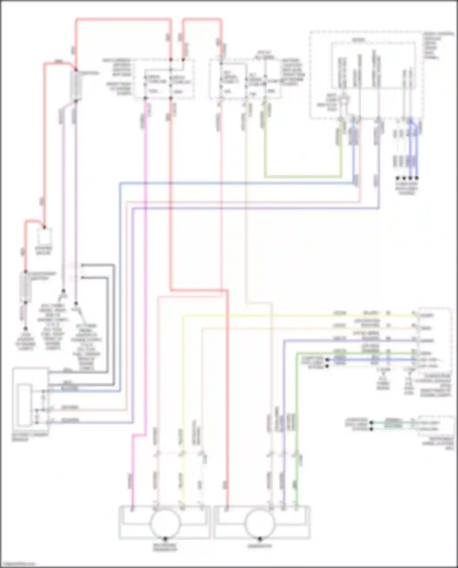 F-250 Ford XIV (2017-2024): Charging circuit, w/ dual generators