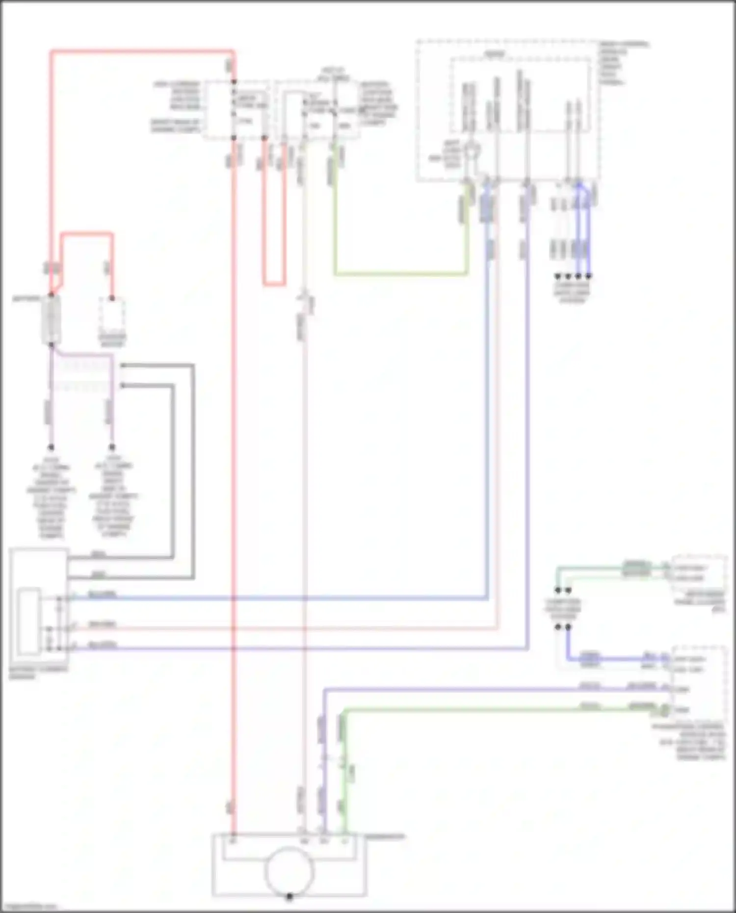 F-250 Ford XIV (2017-2024): Charging circuit, w/ single battery