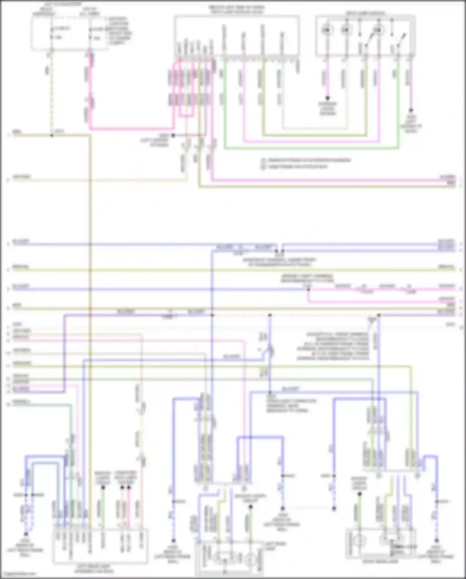 Wiring diagram l spot on/off for Ford F-250 XIV (2017-2024) (1 of 2)
