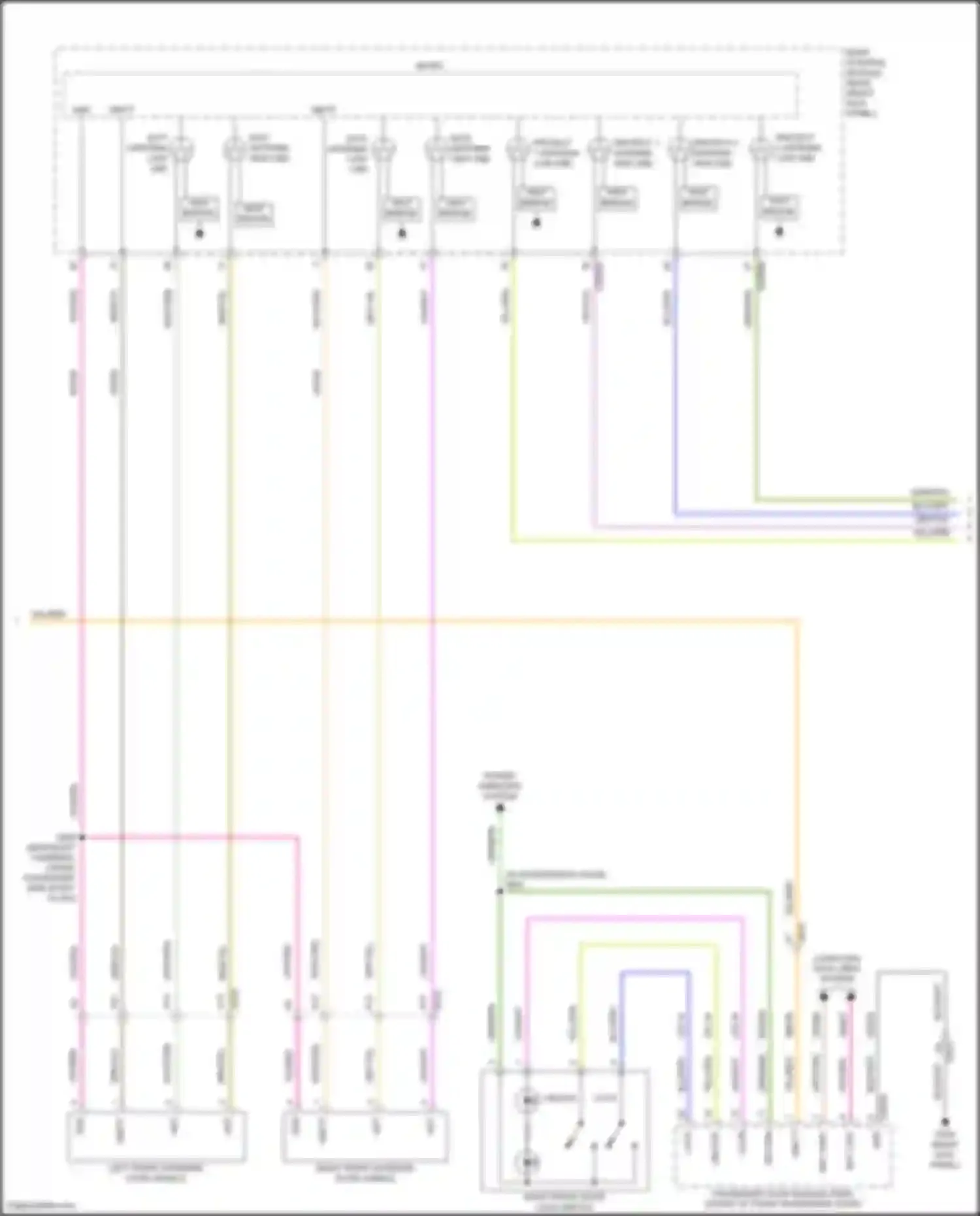 Wiring diagram left front exterior door handle for Ford F-250 XIV (2017-2024) (1 of 2)