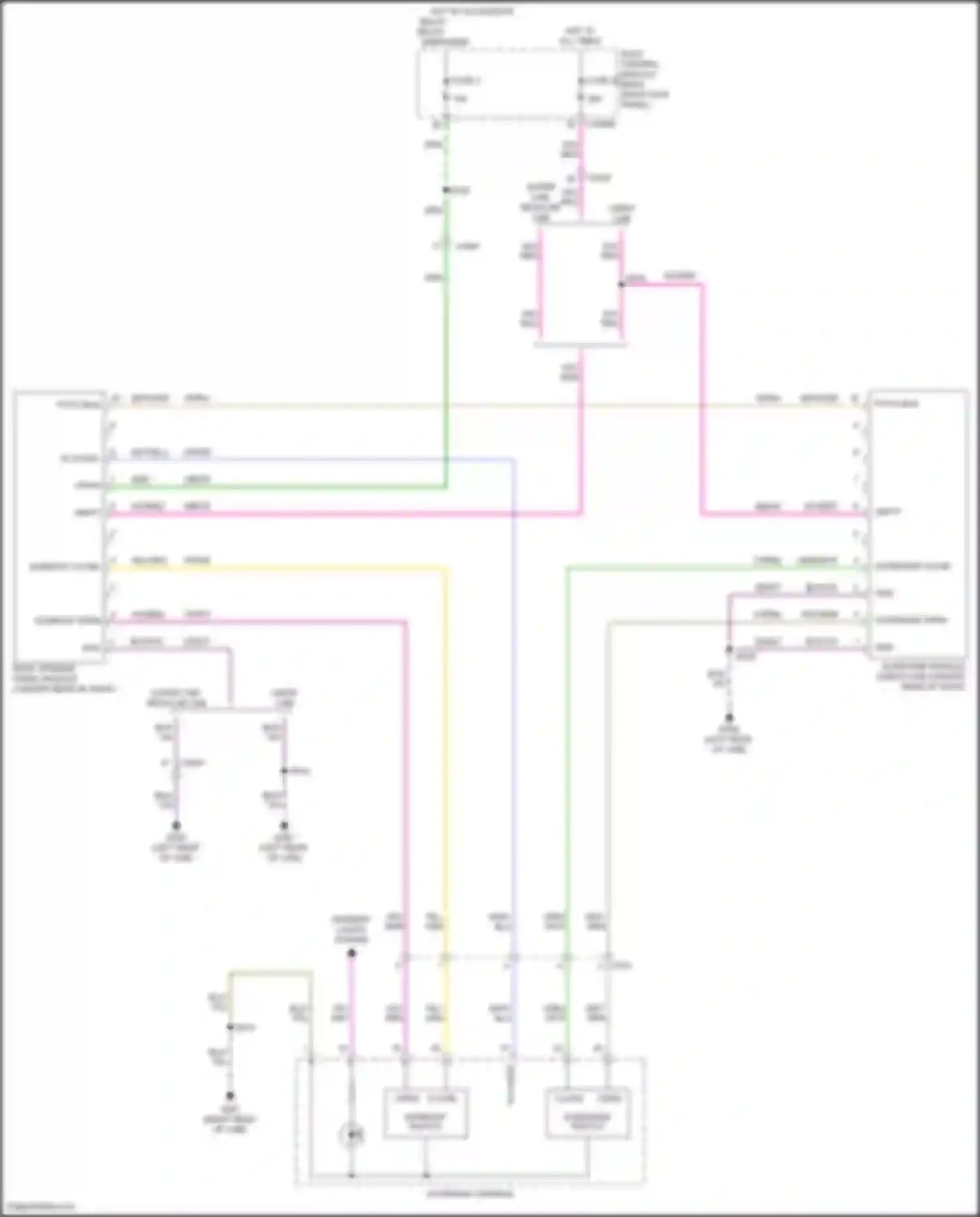 Wiring diagram overhead console for Ford F-250 XIV (2017-2024) (4 of 4)