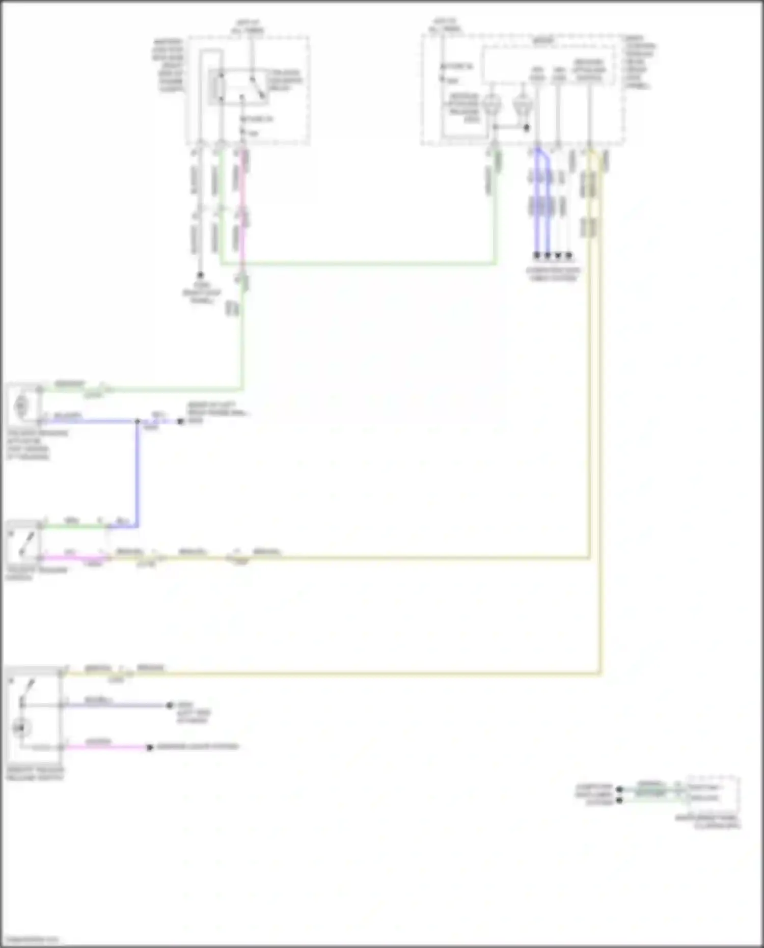 Wiring diagram tailgate release switch for Ford F-250 XIV (2017-2024) (6 of 6)