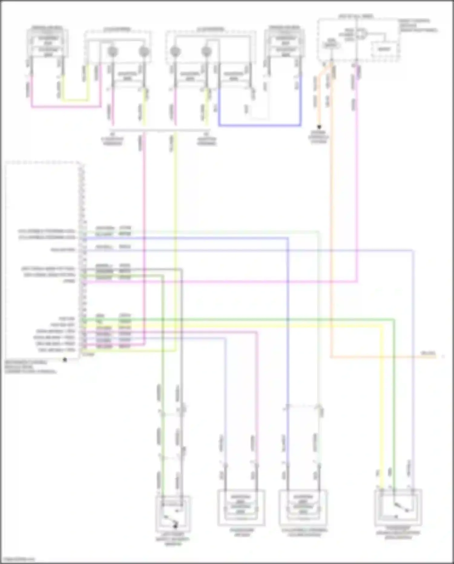 Wiring diagram w/o adaptive steering for Ford F-250 XIV (2017-2024) (2 of 2)