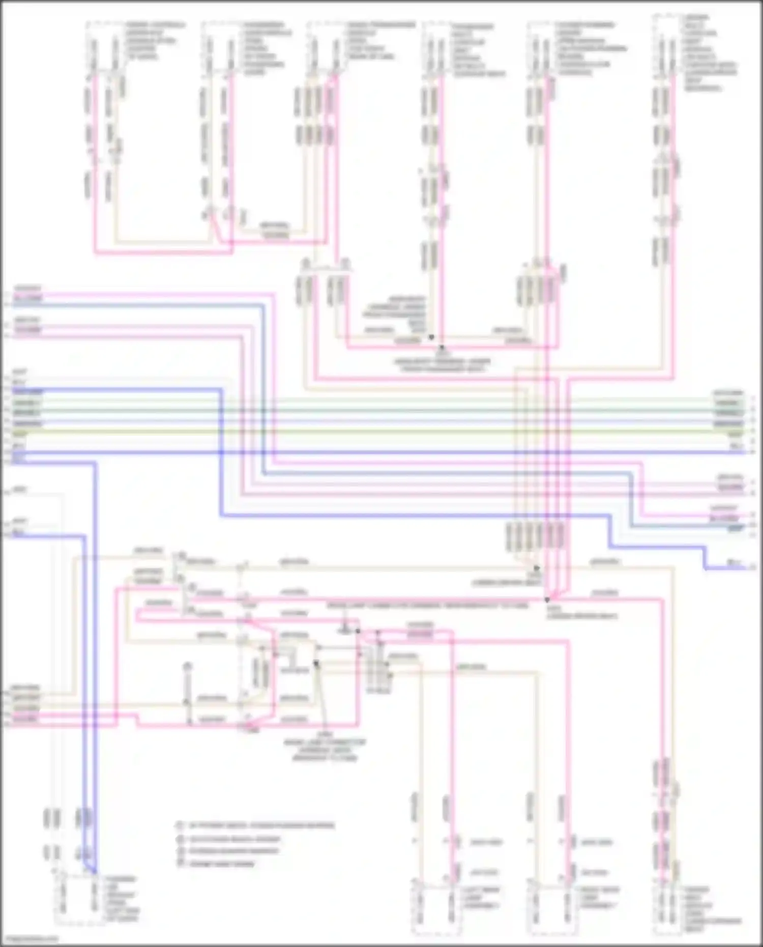 Wiring diagram w/o power seats, power running boards narrow frame wide frame for Ford F-250 XIV (2017-2024) (1 of 1)