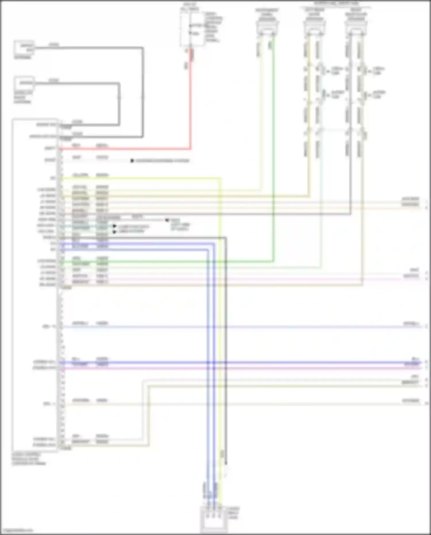 F-350 Ford XIV (2017-2020): Navigation circuit, w/o sony w/ touch screen (1 of 4)