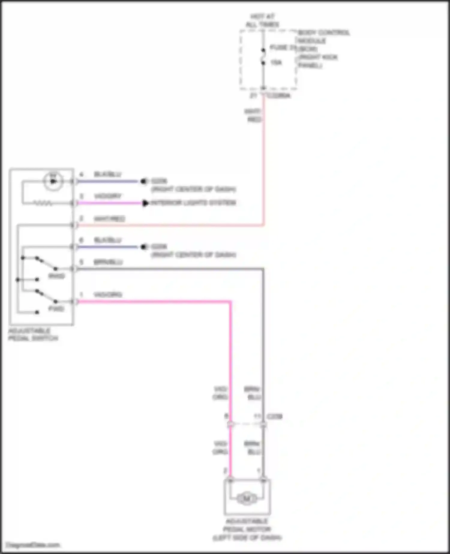F-350 Ford XIV (2017-2020): Adjustable pedal circuit