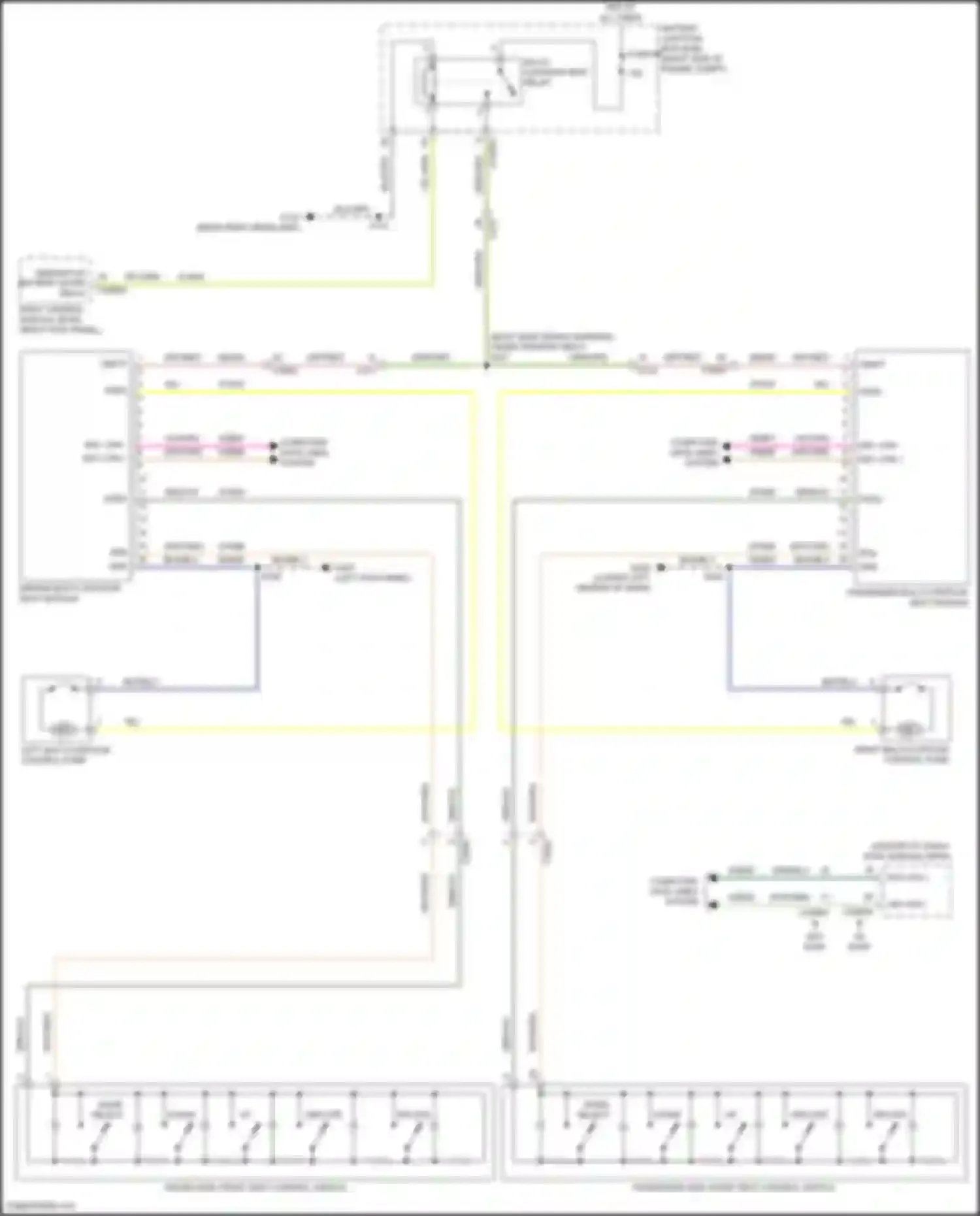 Wiring diagram driver side front seat control switch for Ford F-350 XIV (2017-2020) (3 of 7)