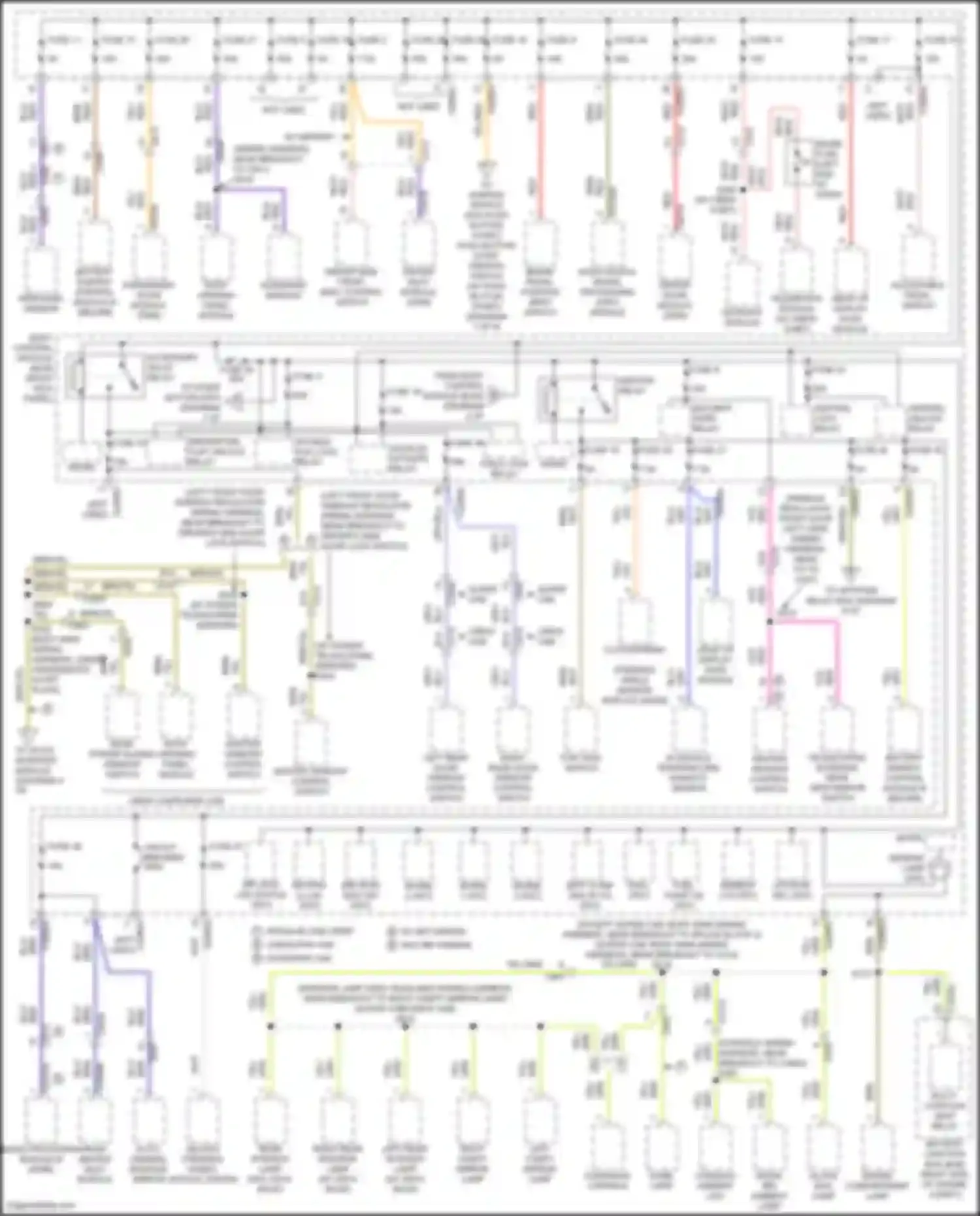Wiring diagram driver/fuel flap unlock relay for Ford F-350 XIV (2017-2020) (2 of 2)