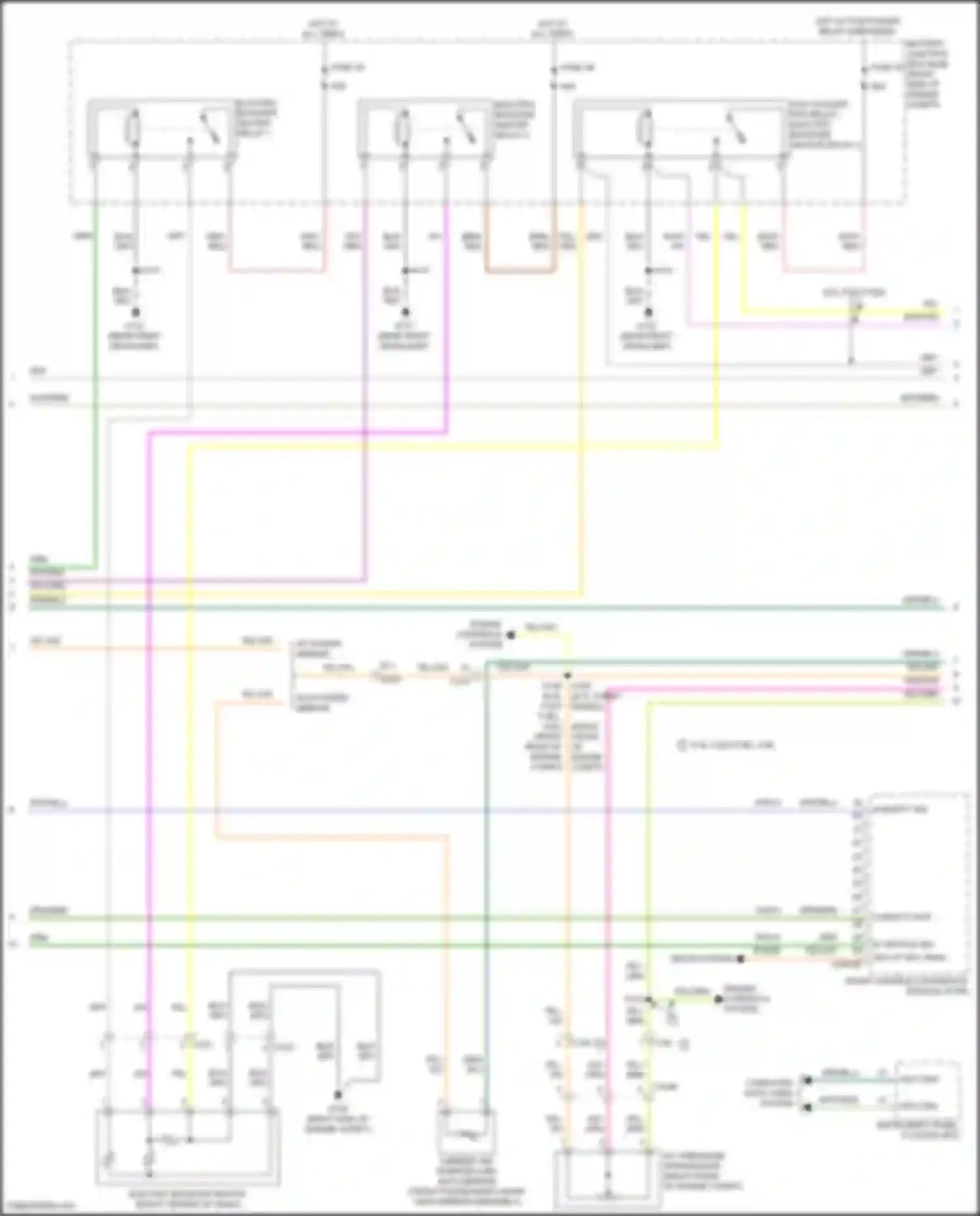 Wiring diagram hot w/ pcm power relay energized for Ford F-350 XIV (2017-2020) (6 of 10)