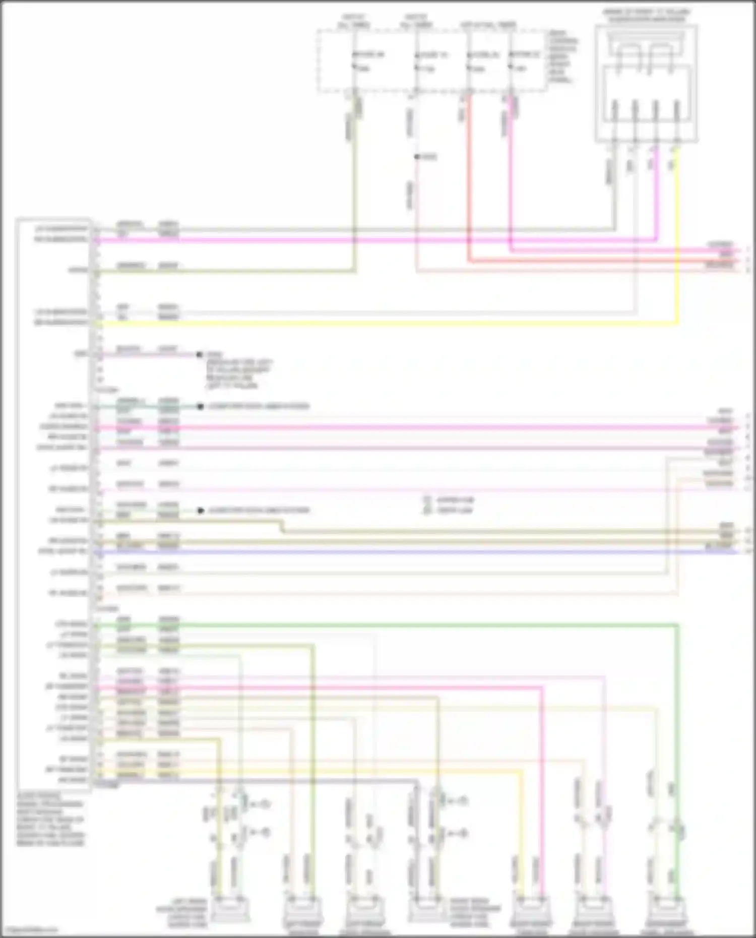 Wiring diagram left front door speaker for Ford F-350 XIV (2017-2020) (4 of 7)