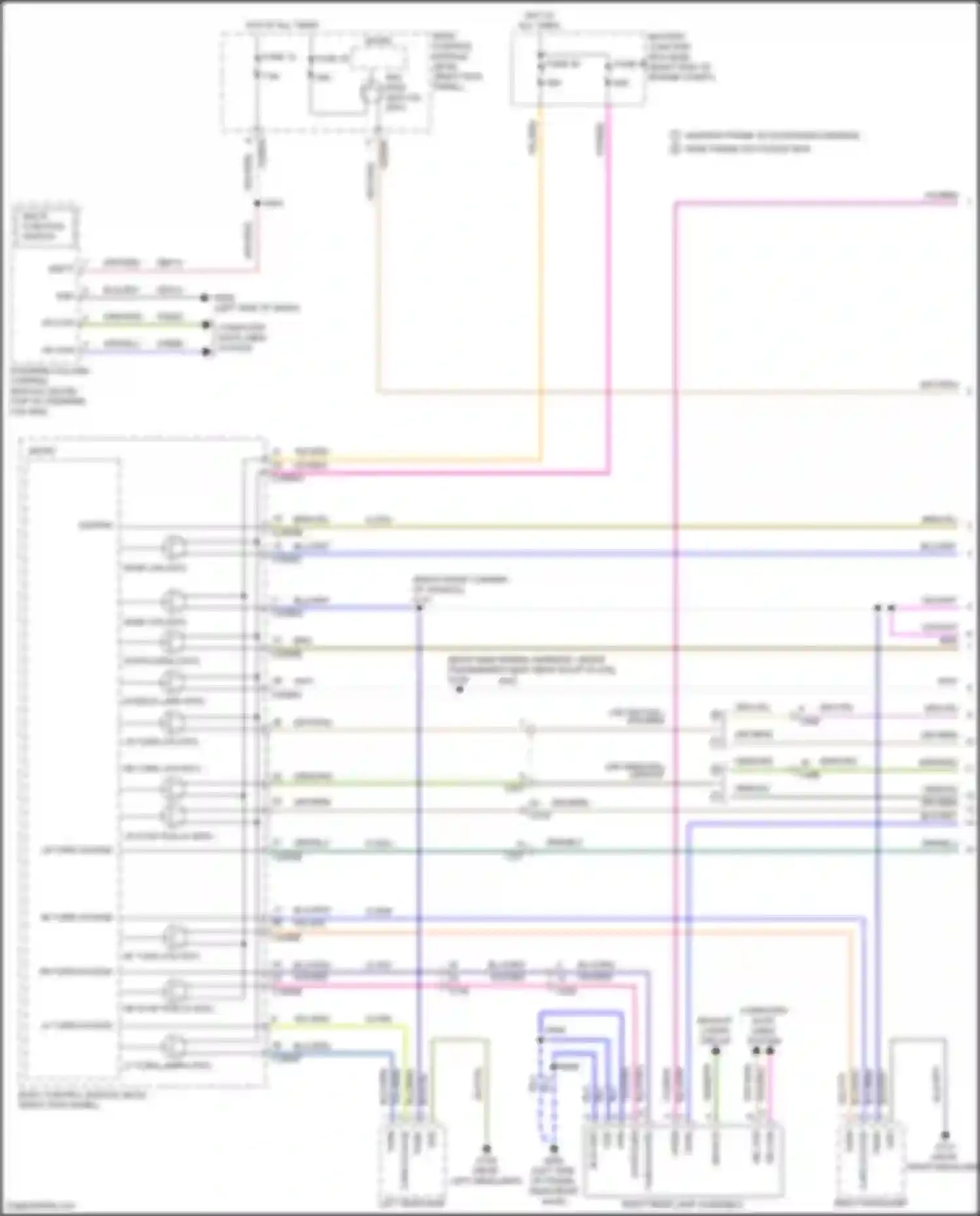 Wiring diagram left headlamp for Ford F-350 XIV (2017-2020) (1 of 3)