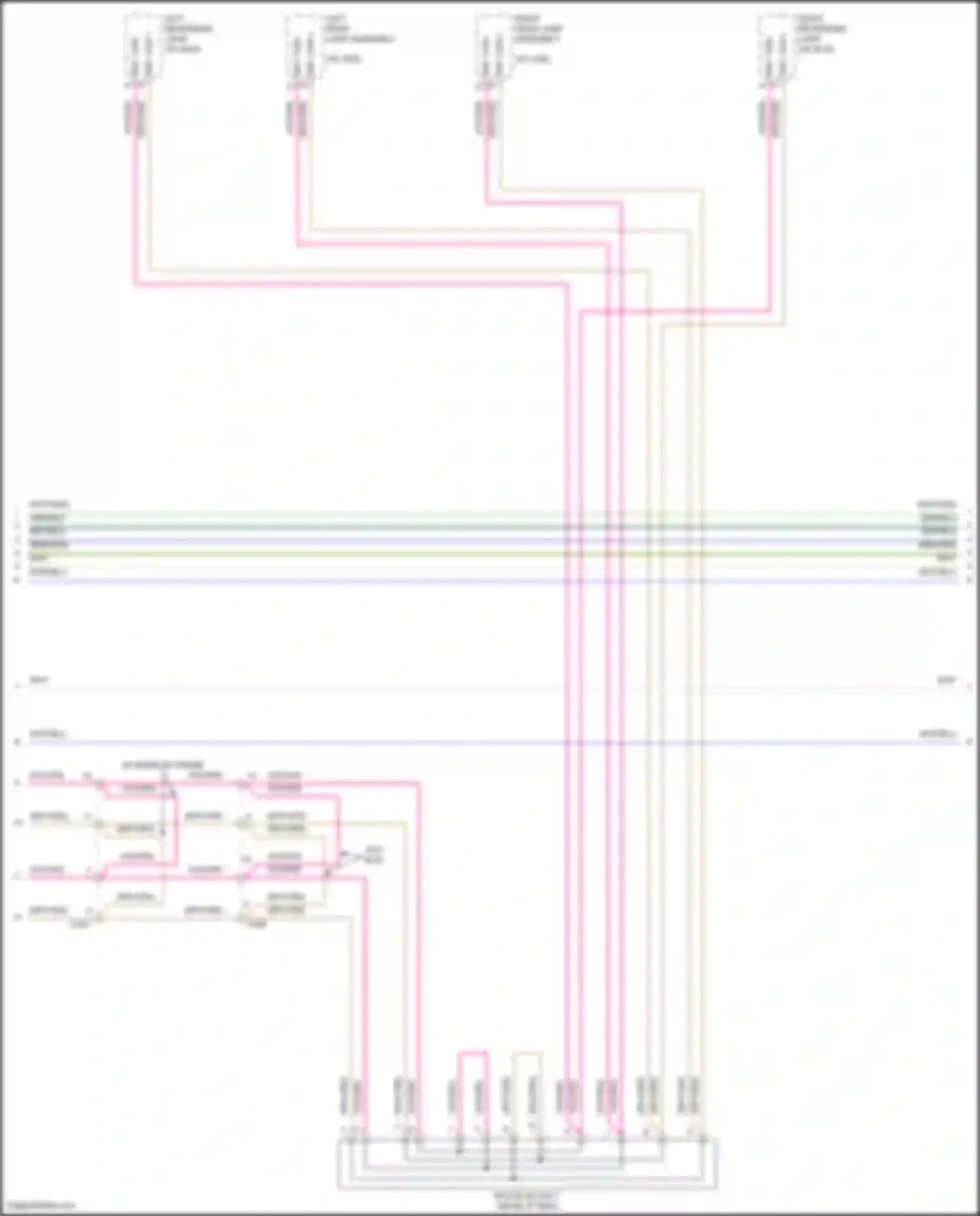 Wiring diagram left rear lamp assembly for Ford F-350 XIV (2017-2020) (3 of 7)