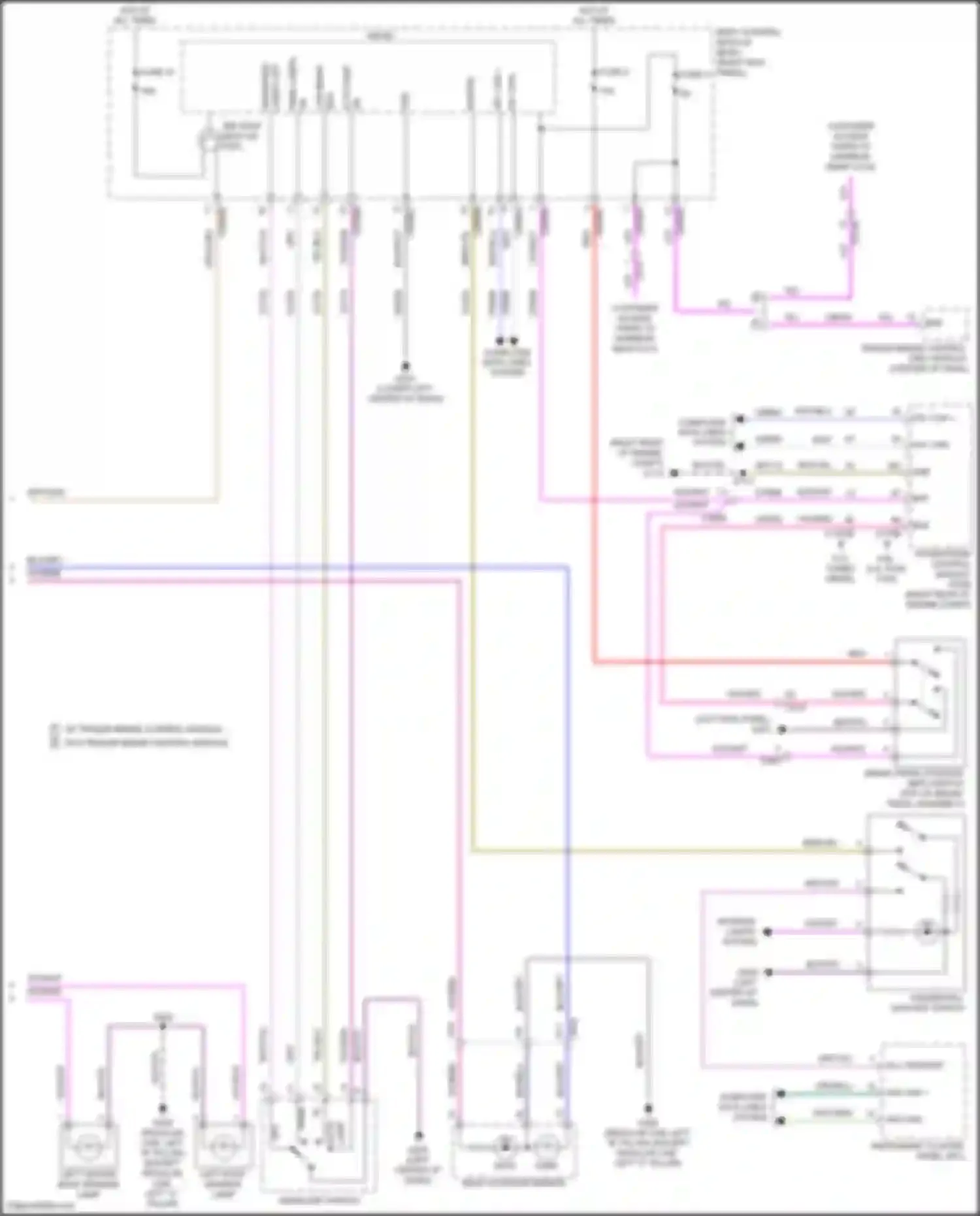 Wiring diagram low beam for Ford F-350 XIV (2017-2020) (2 of 3)