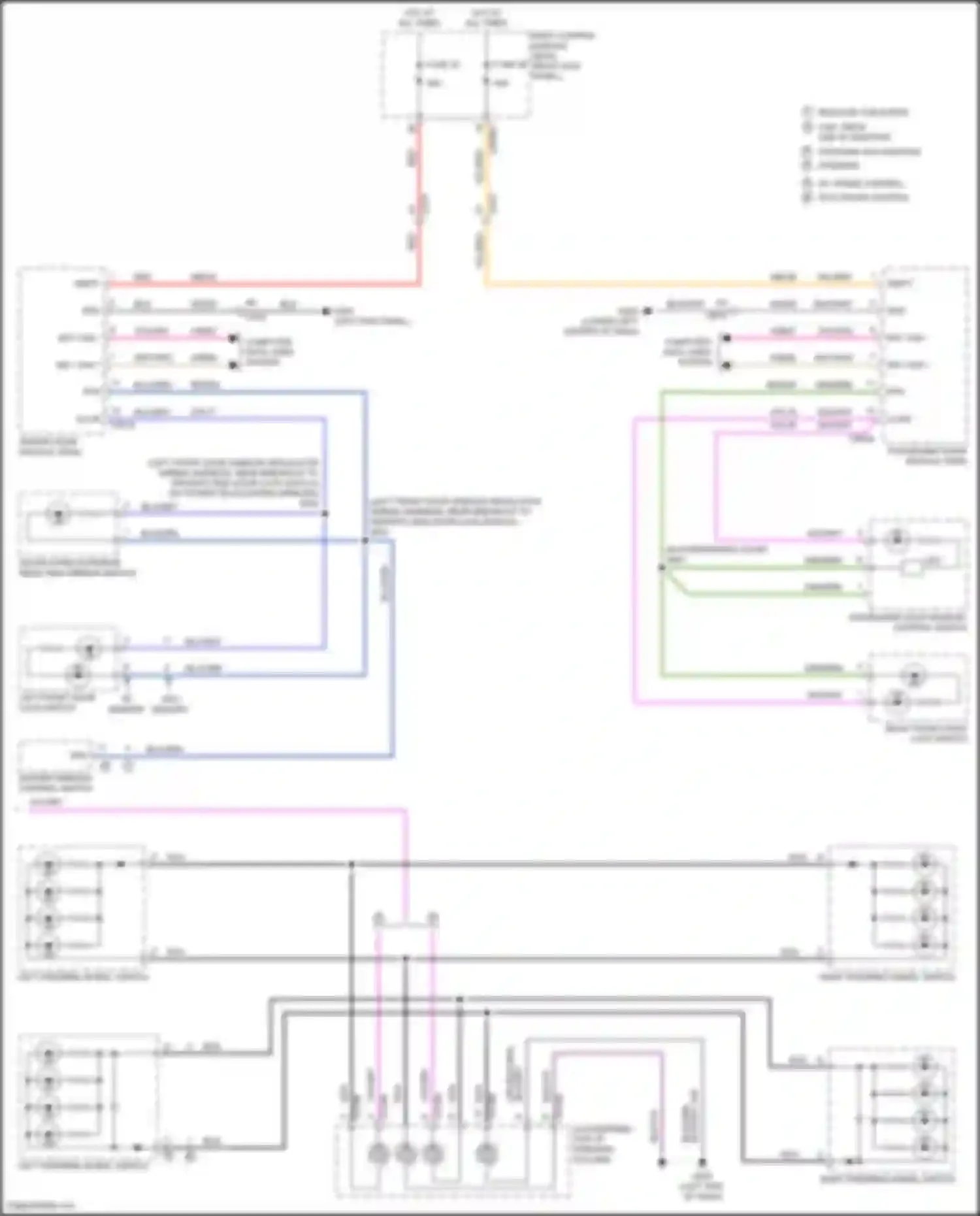 Wiring diagram master window control switch for Ford F-350 XIV (2017-2020) (2 of 9)