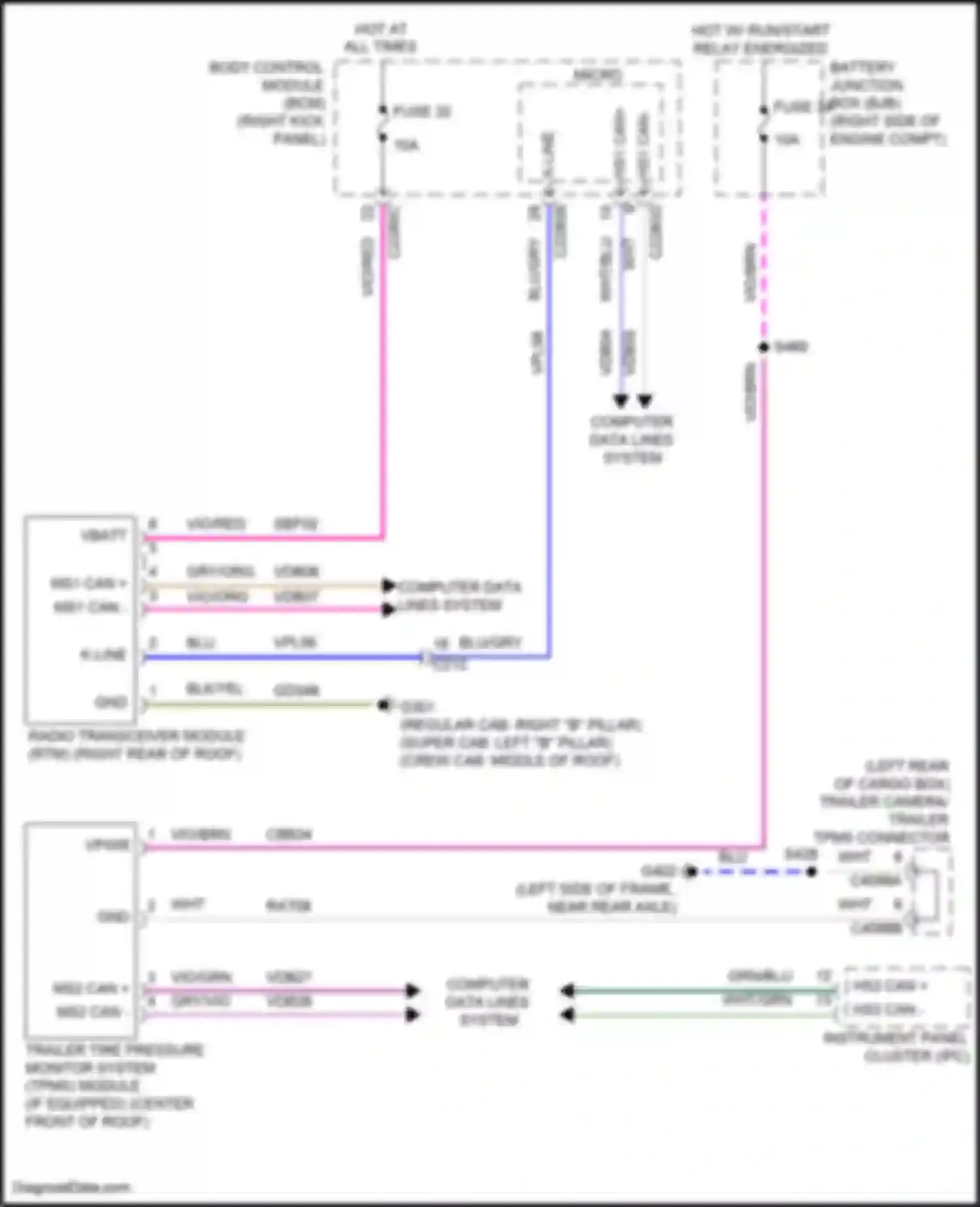 Wiring diagram micro - for Ford F-350 XIV (2017-2020) (19 of 50)