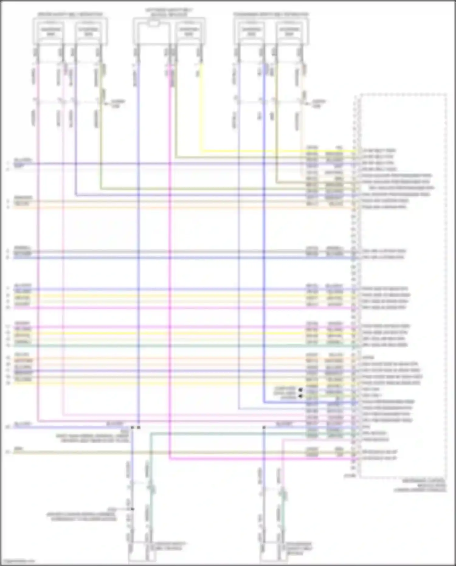 Wiring diagram pass pretensioner rtn for Ford F-350 XIV (2017-2020) (1 of 1)