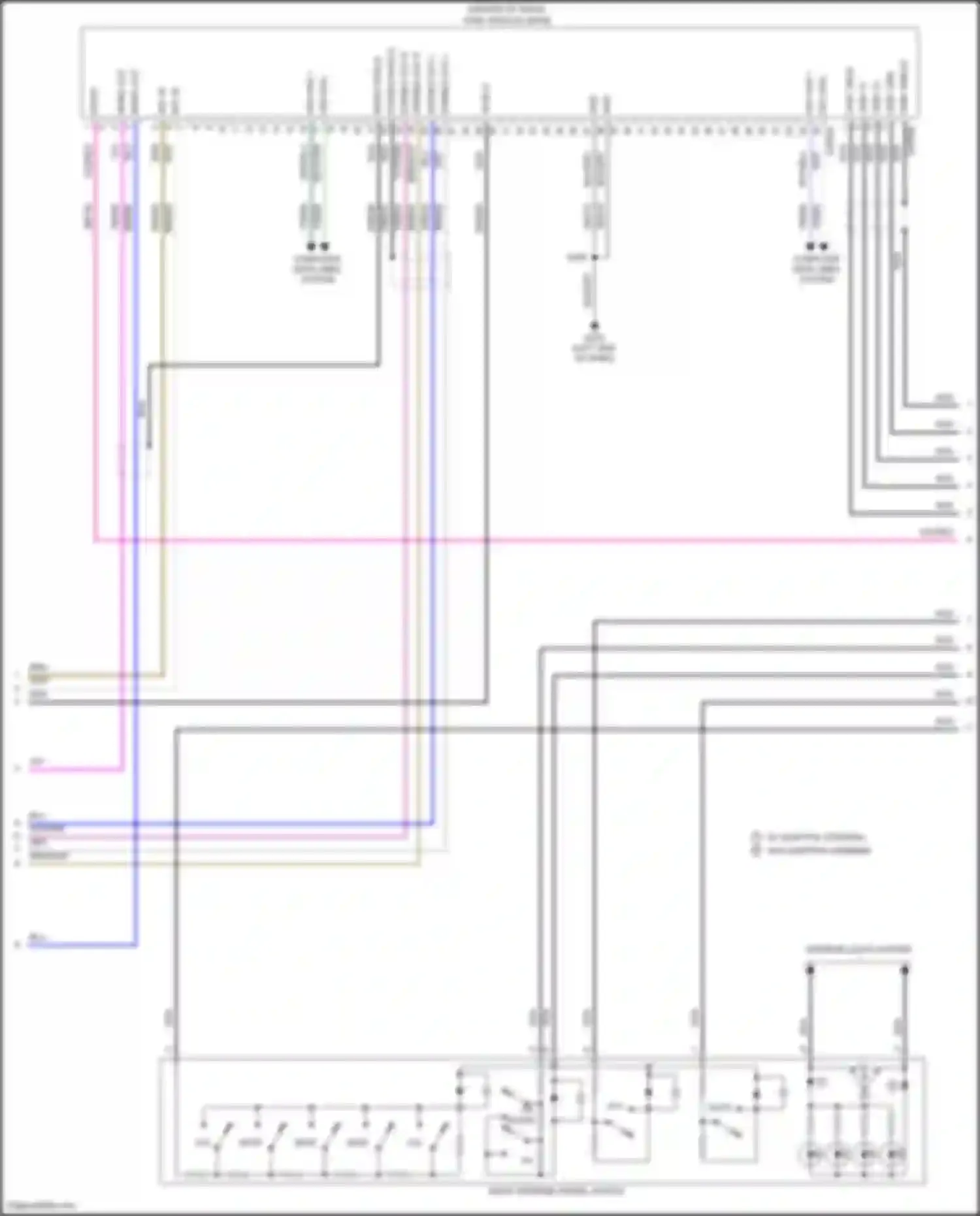Wiring diagram w/ adaptive steering w/o adaptive steering for Ford F-350 XIV (2017-2020) (2 of 9)
