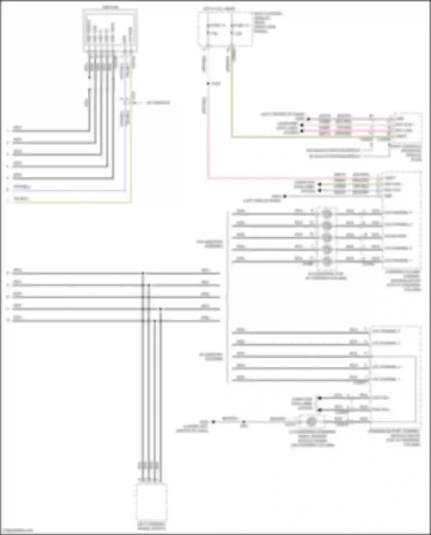 Wiring diagram w/ adaptive steering for Ford F-350 XIV (2017-2020) (3 of 6)