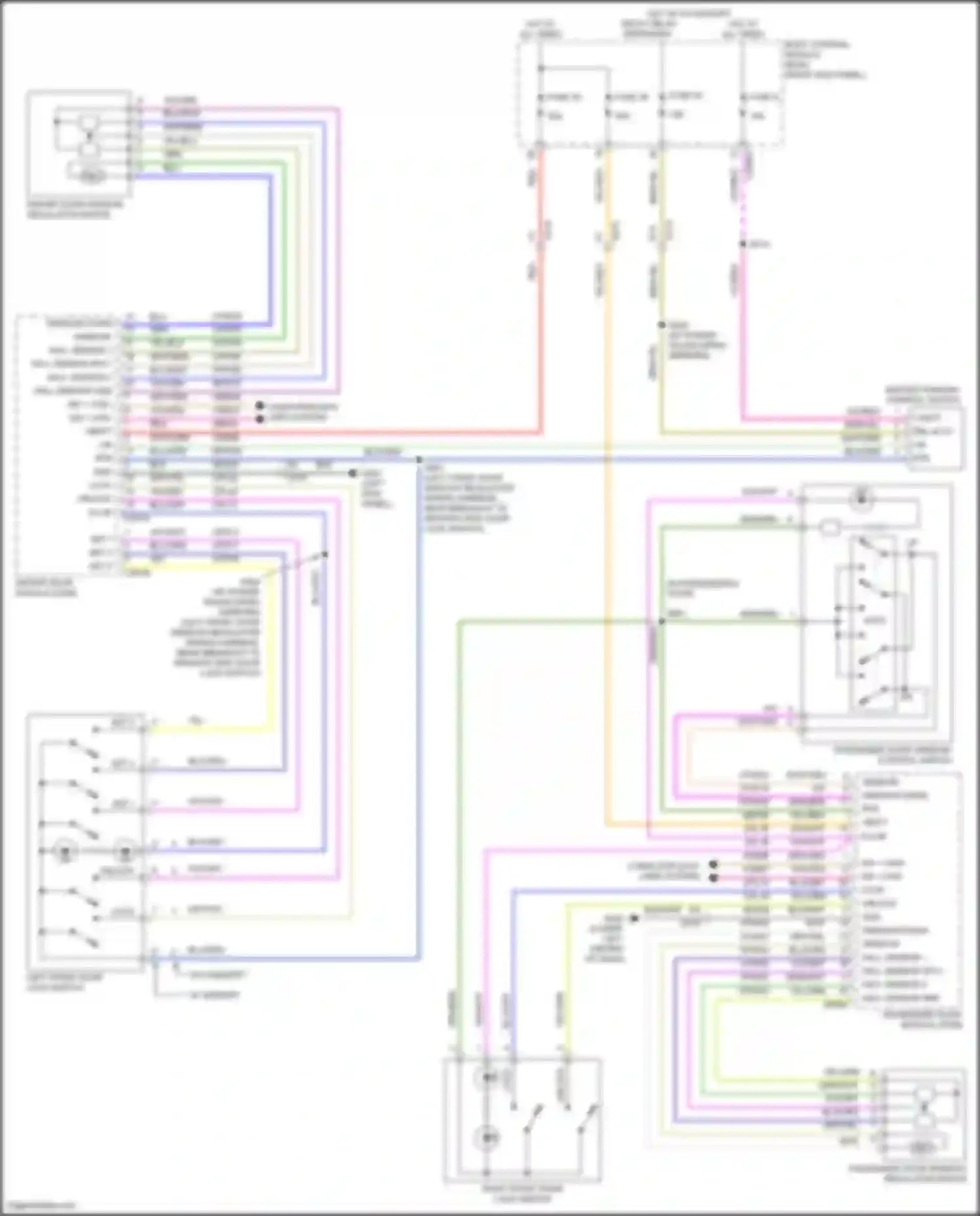 Wiring diagram window down for Ford F-350 XIV (2017-2020) (2 of 3)