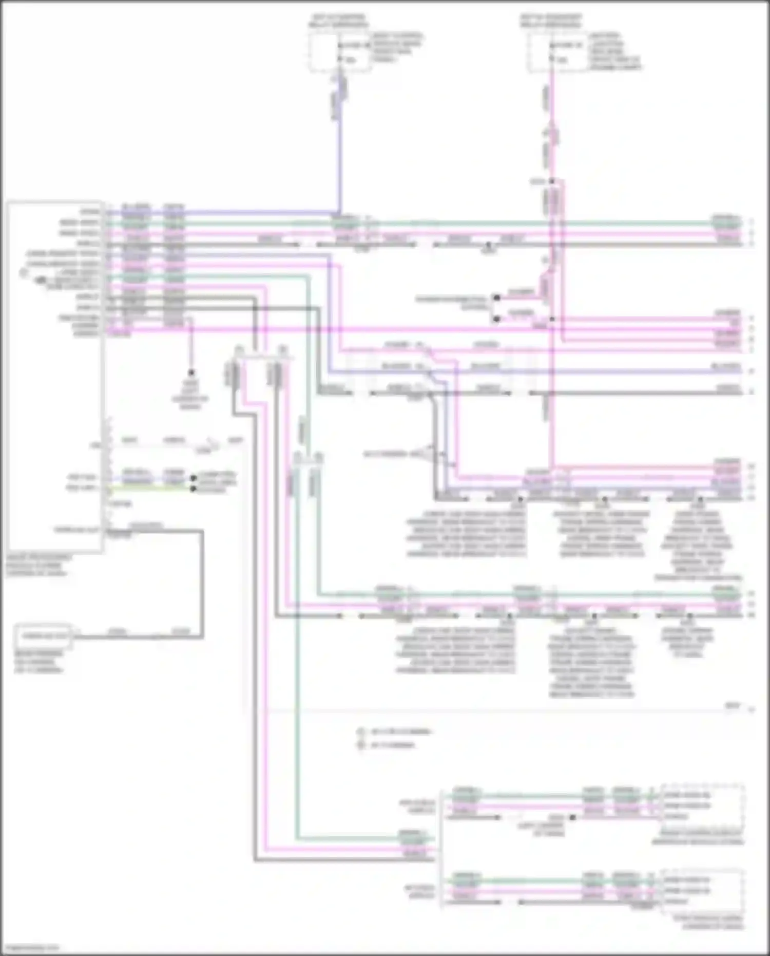 Wiring diagram w/o 8 inch display for Ford F-350 XIV (2017-2020) (1 of 1)