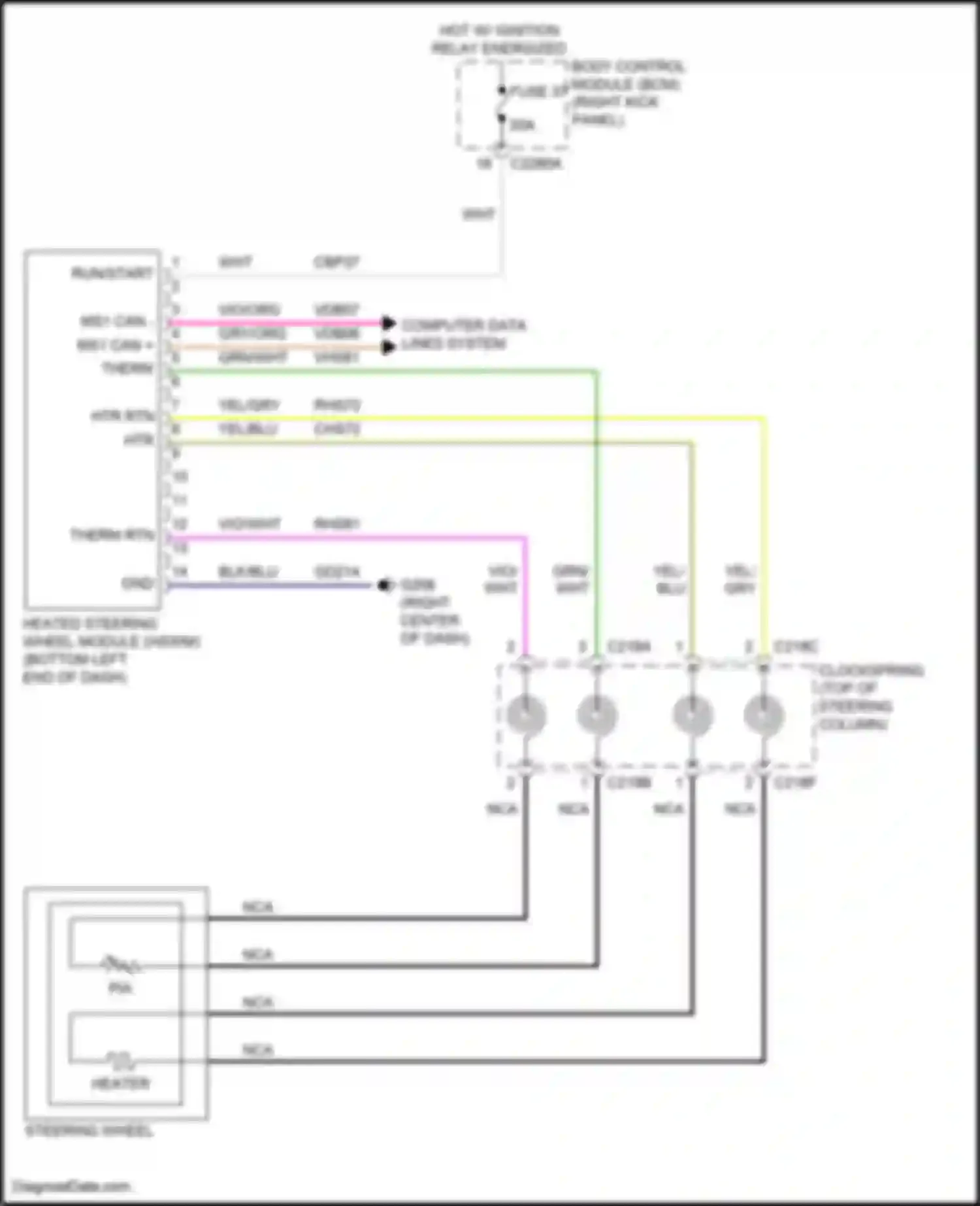 Wiring diagram yel/gry for Ford F-350 XIV (2017-2020) (5 of 23)