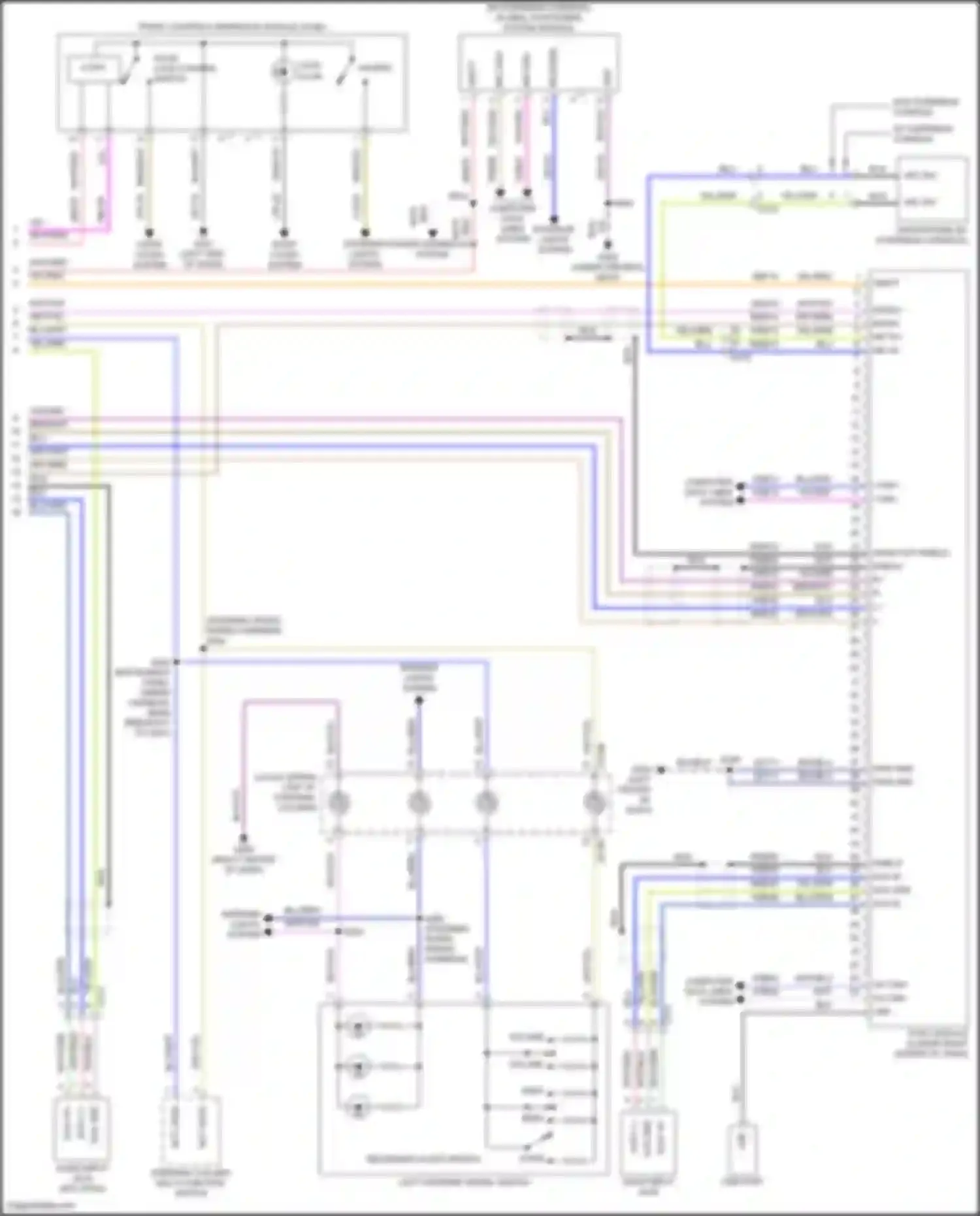 Wiring diagram door lock control switch for Ford Fiesta ST VII (2018-2021) (3 of 8)