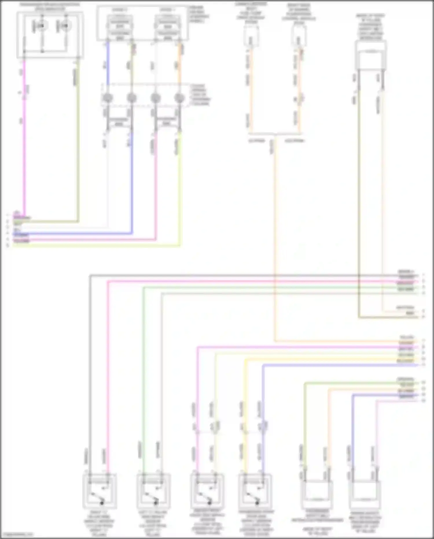Wiring diagram driver air bag for Ford Fiesta ST VII (2018-2021) (1 of 1)