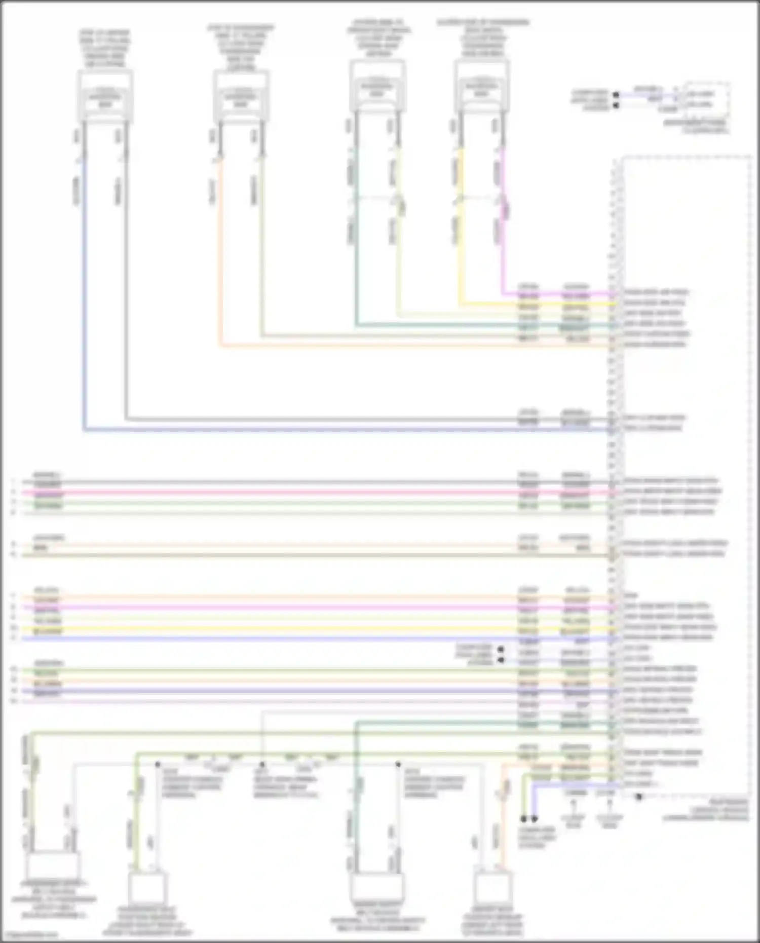 Wiring diagram pass seat track sens for Ford Fiesta ST VII (2018-2021) (1 of 1)