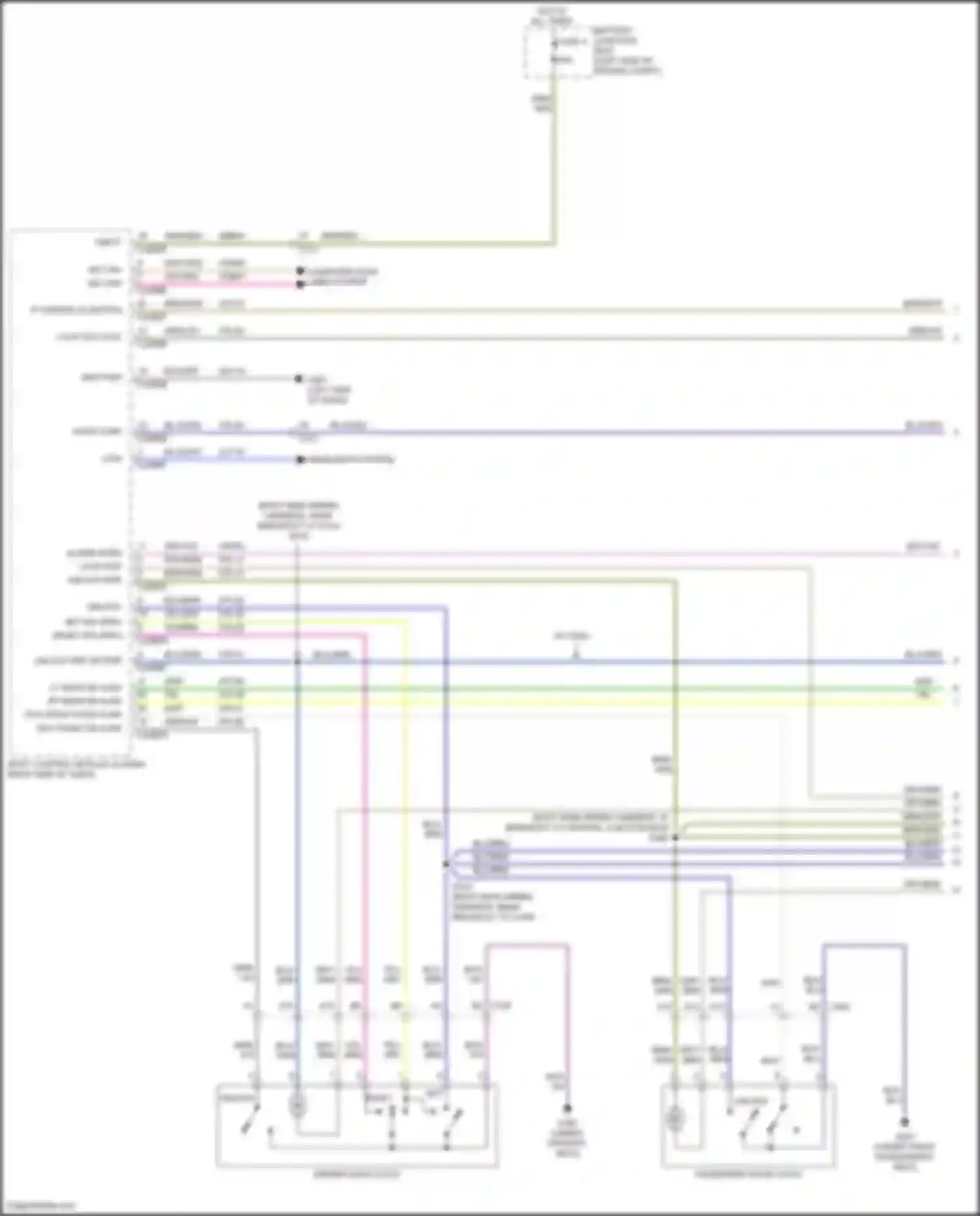 Wiring diagram rt rear dr ajar for Ford Fiesta ST VII (2018-2021) (2 of 4)