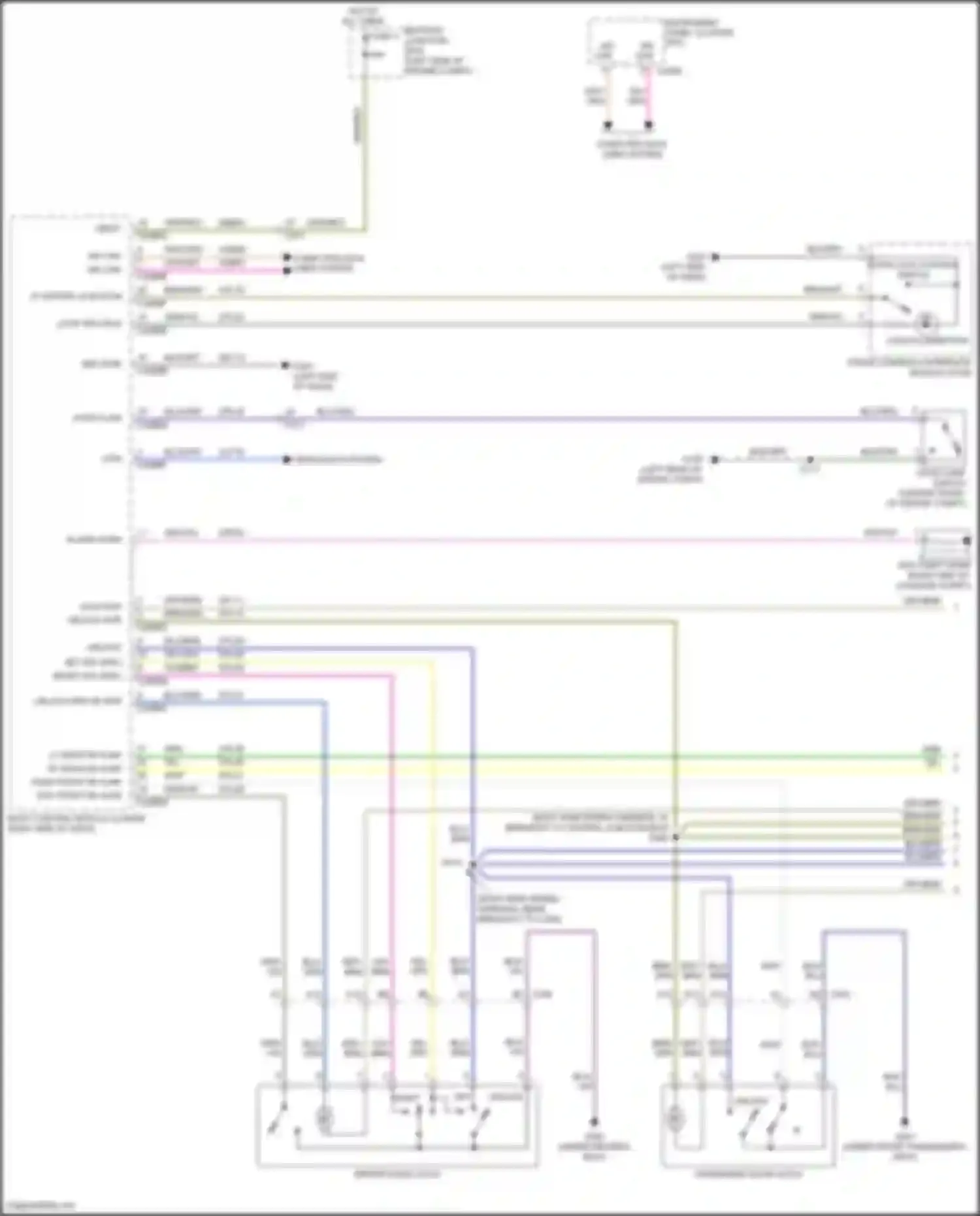 Wiring diagram rt rear dr ajar for Ford Fiesta ST VII (2018-2021) (1 of 4)