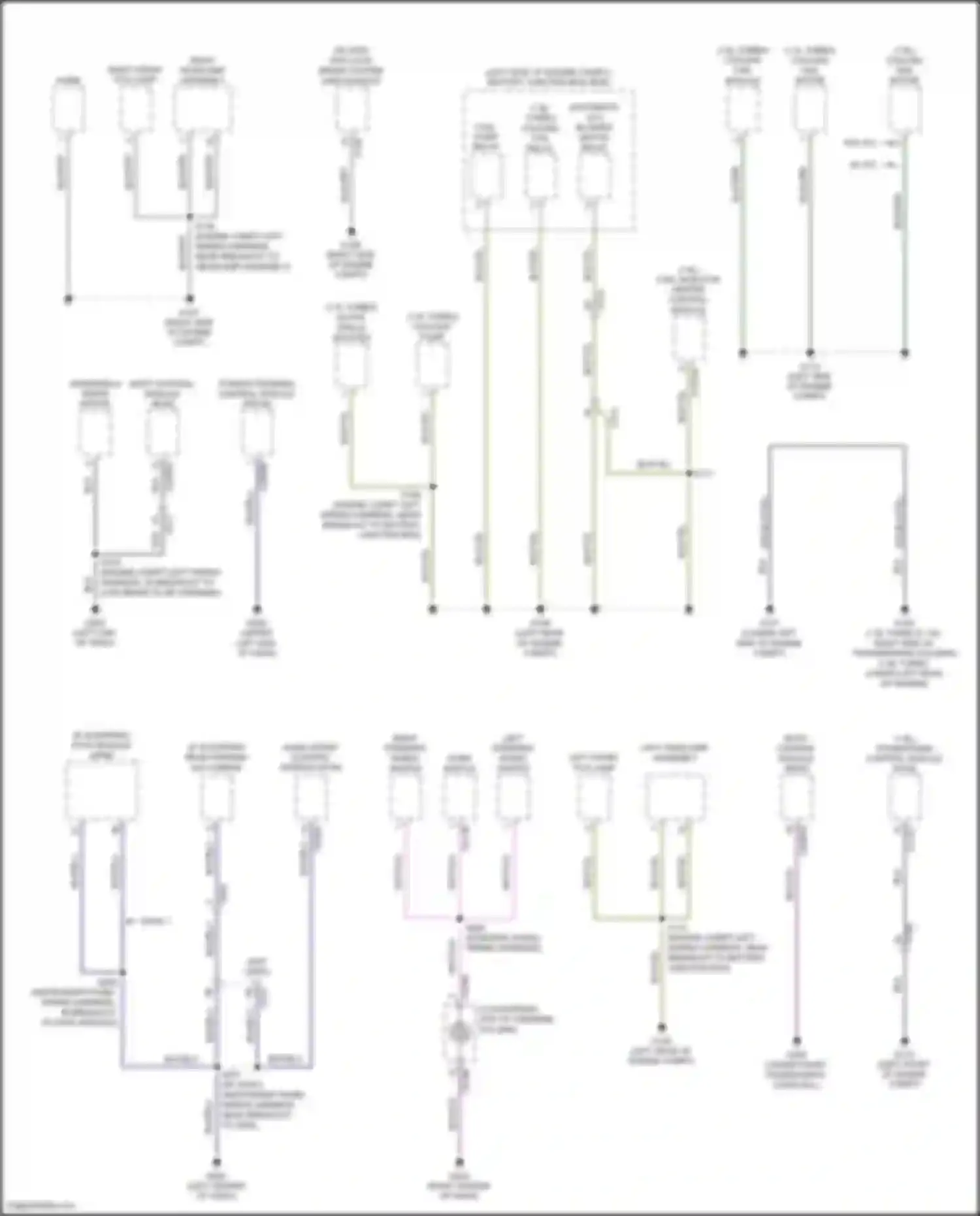 Fiesta Ford Mk6 facelift (2012-2019): Ground distribution circuit (2 of 4)