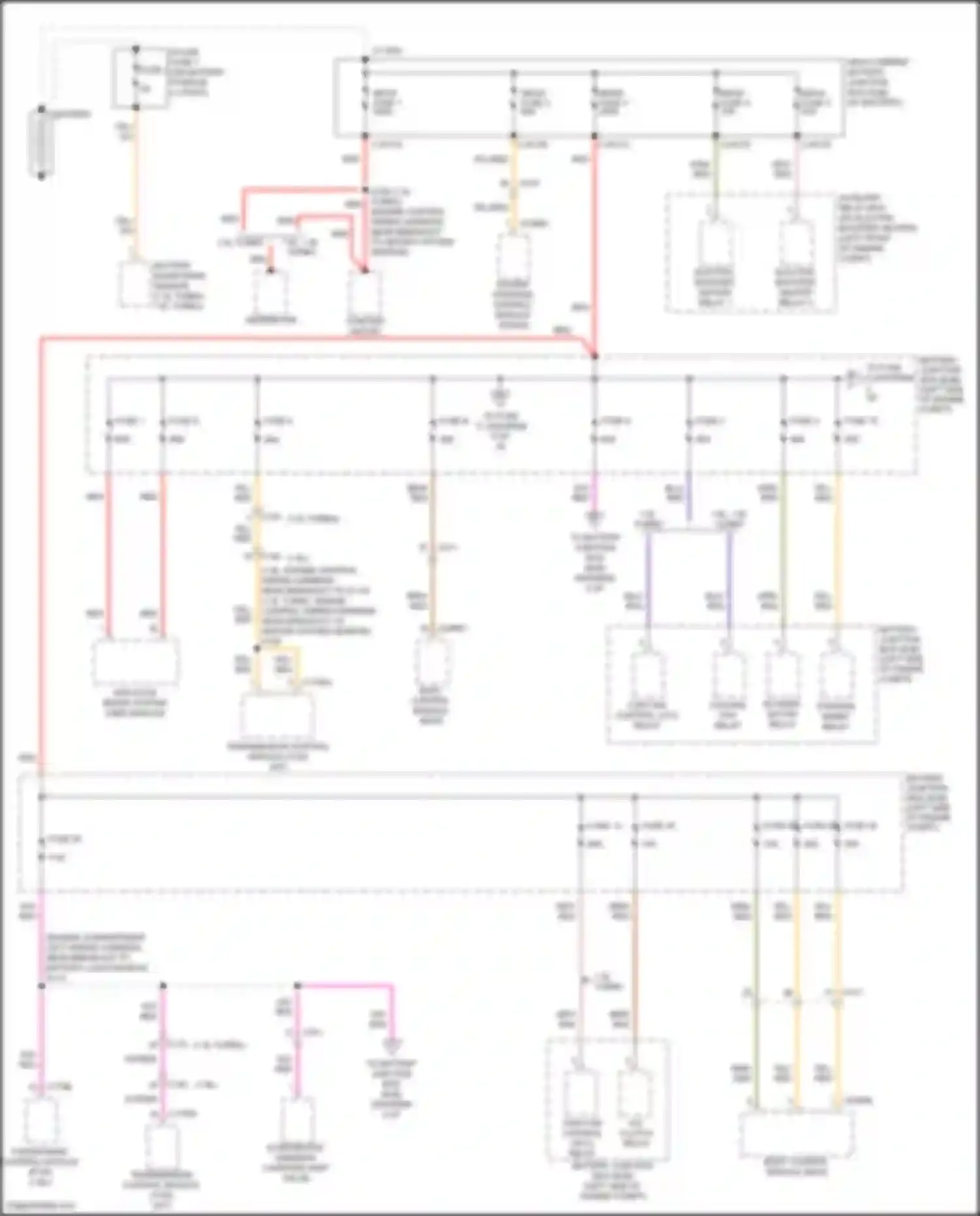 Fiesta Ford Mk6 facelift (2012-2019): Power distribution circuit (1 of 6)