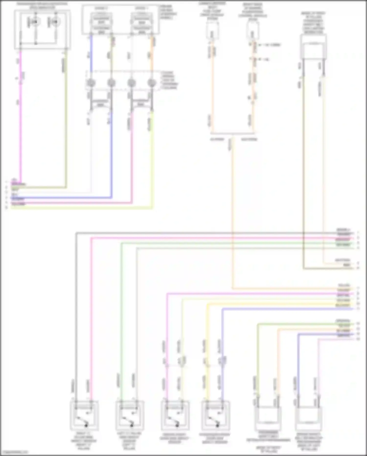 Fiesta Ford Mk6 facelift (2012-2019): Supplemental restraints circuit (2 of 3)