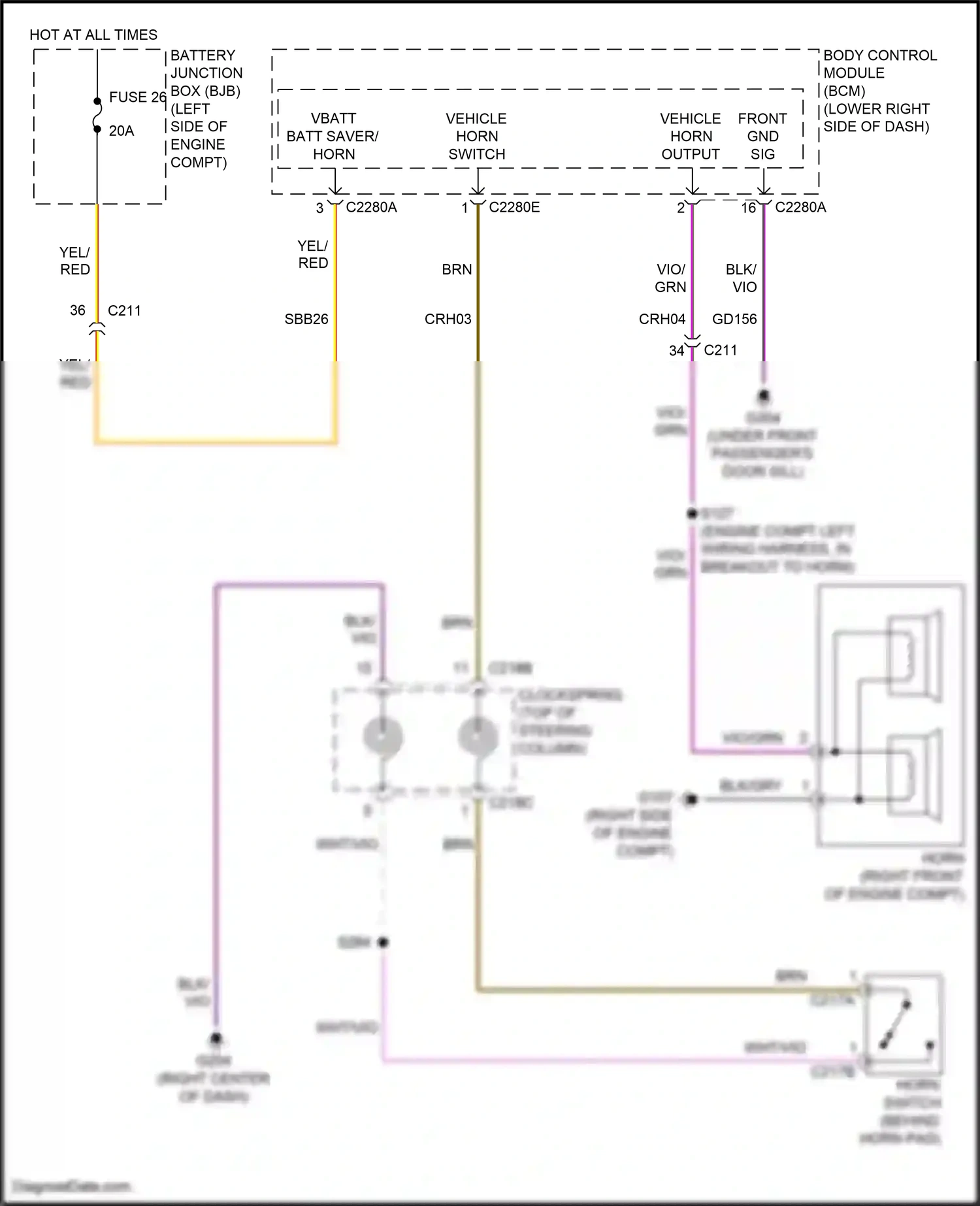 Ford Fiesta Mk6 facelift (2012-2019) blk wiring diagram  (23 of 41)