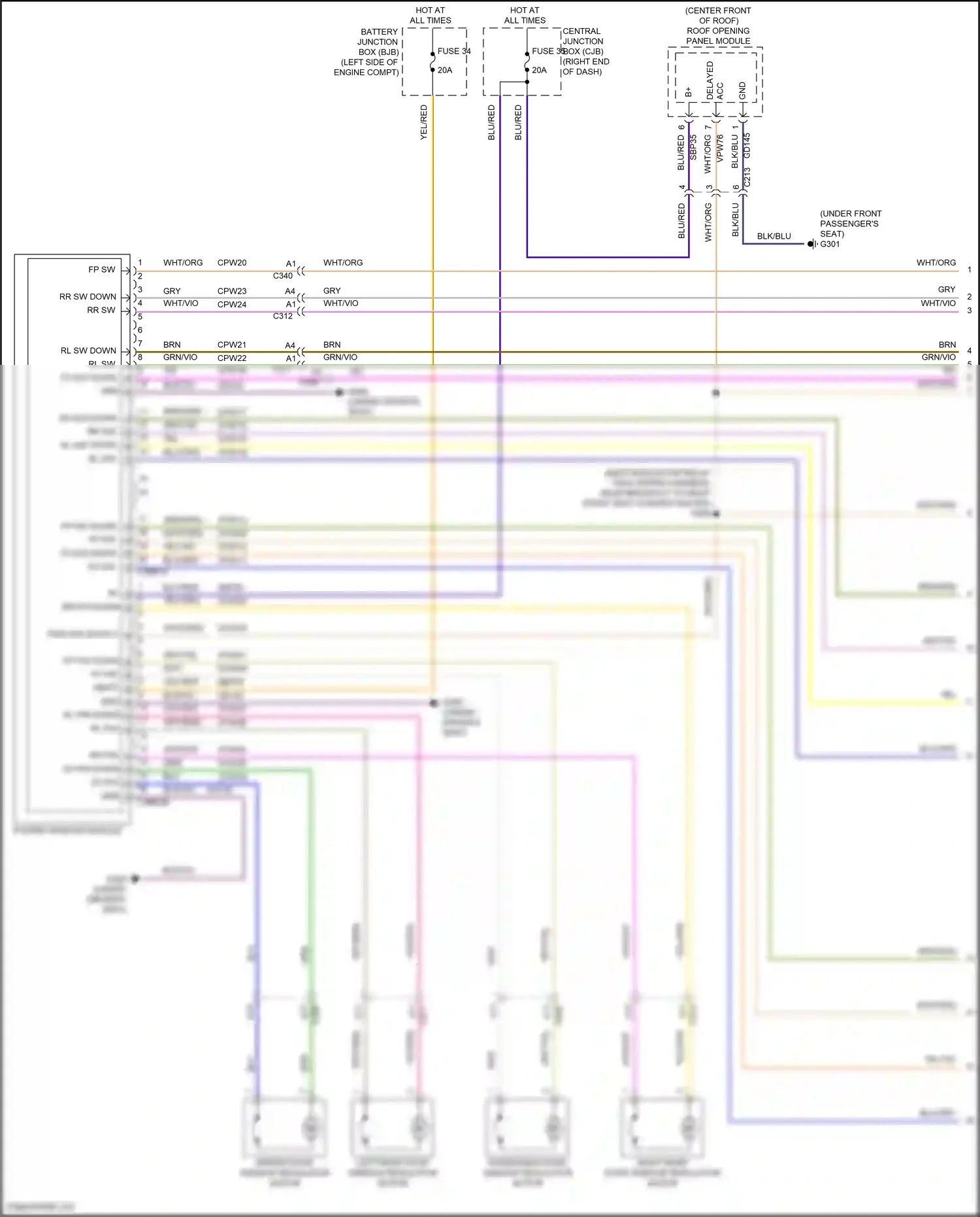 Wiring diagram blu for Ford Fiesta Mk6 facelift (2012-2019) (48 of 58)