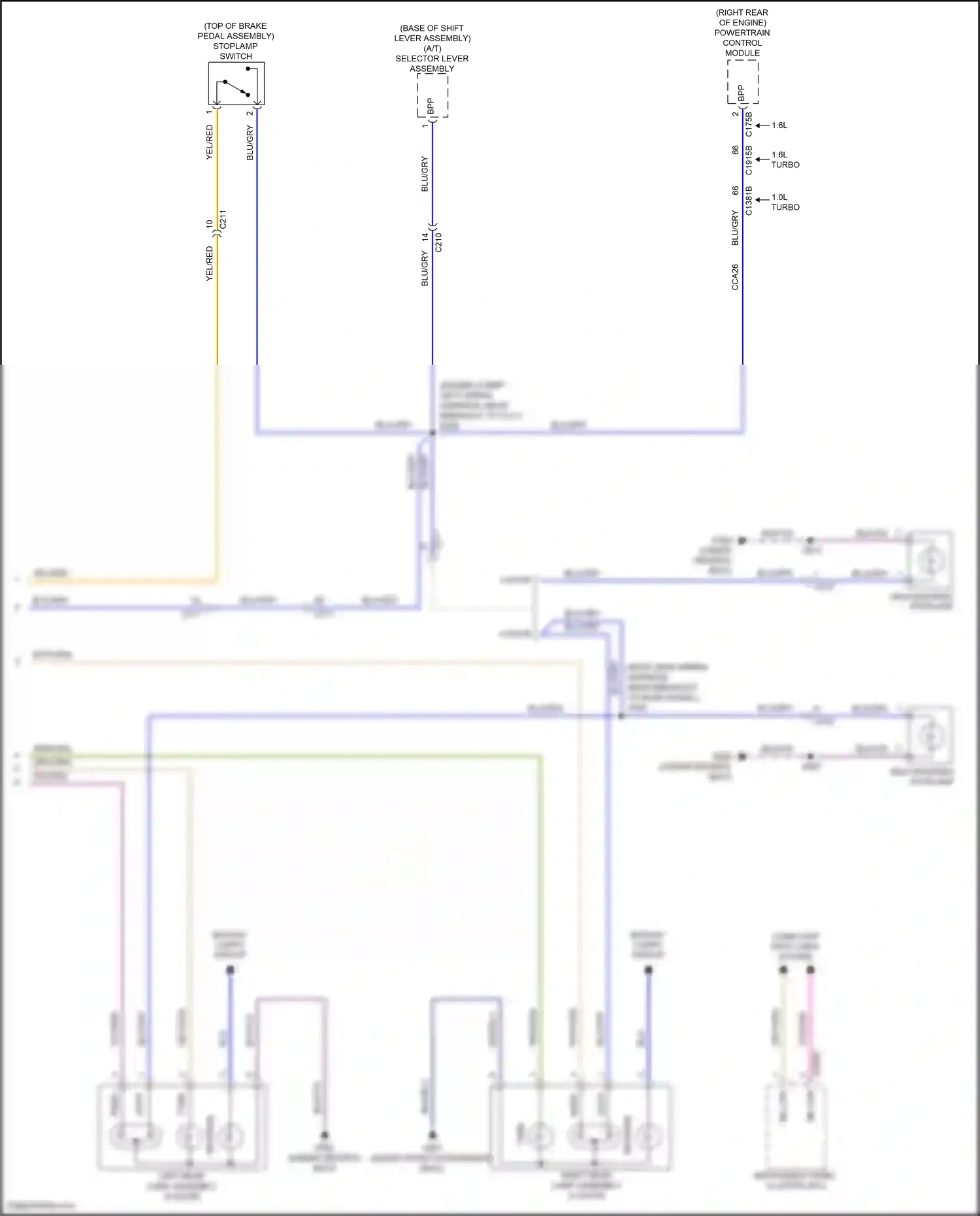 Wiring diagram blu for Ford Fiesta Mk6 facelift (2012-2019) (35 of 58)