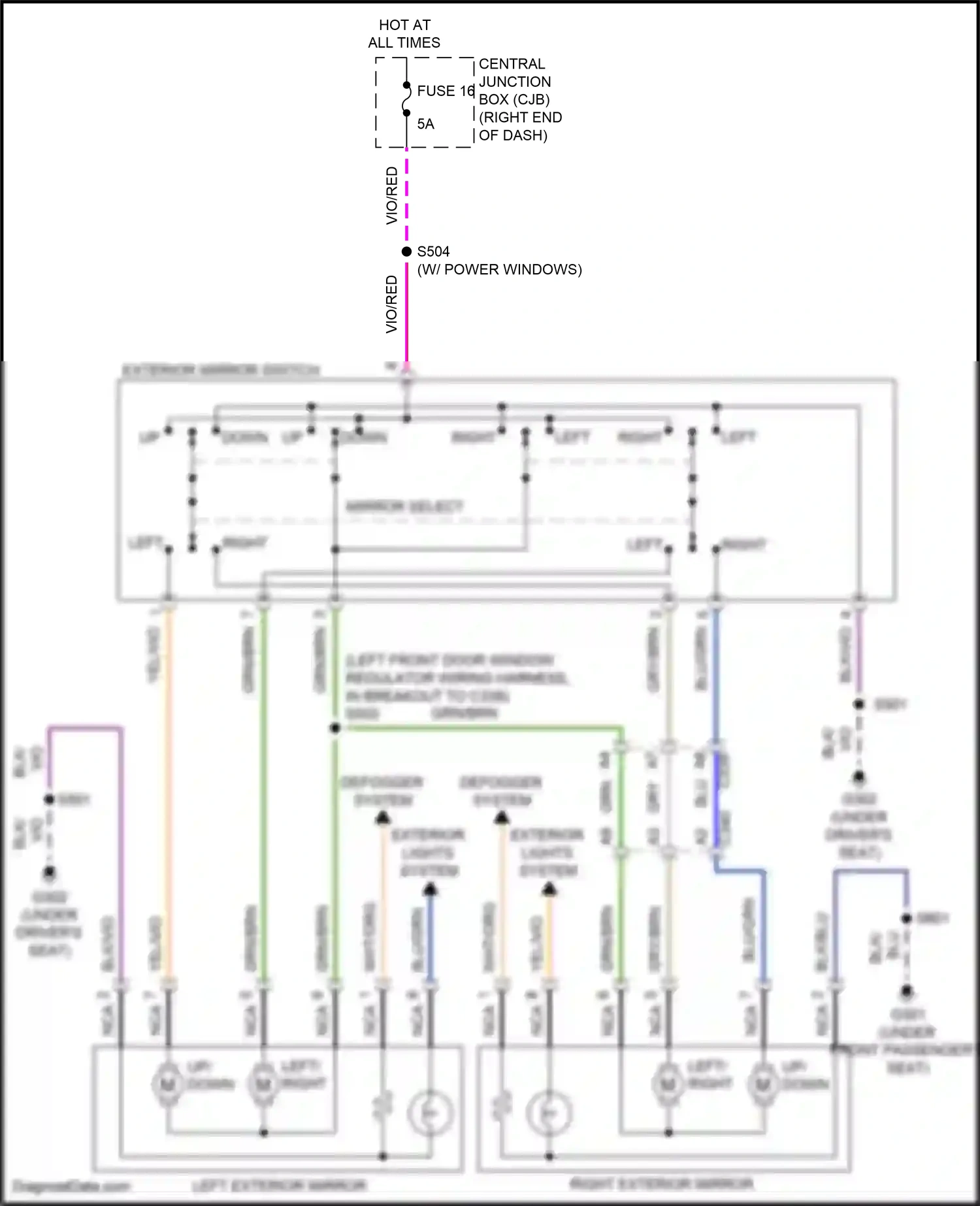 Wiring diagram blu for Ford Fiesta Mk6 facelift (2012-2019) (29 of 58)