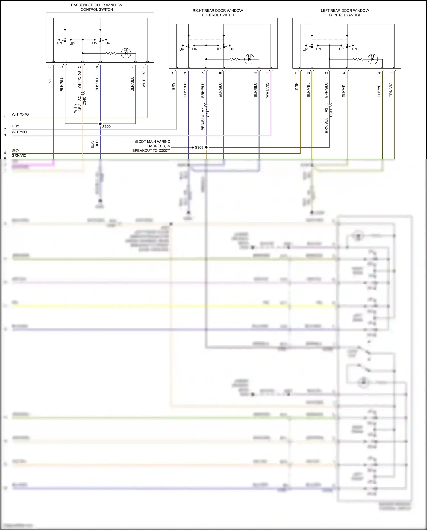 Wiring diagram blu/org for Ford Fiesta Mk6 facelift (2012-2019) (17 of 31)