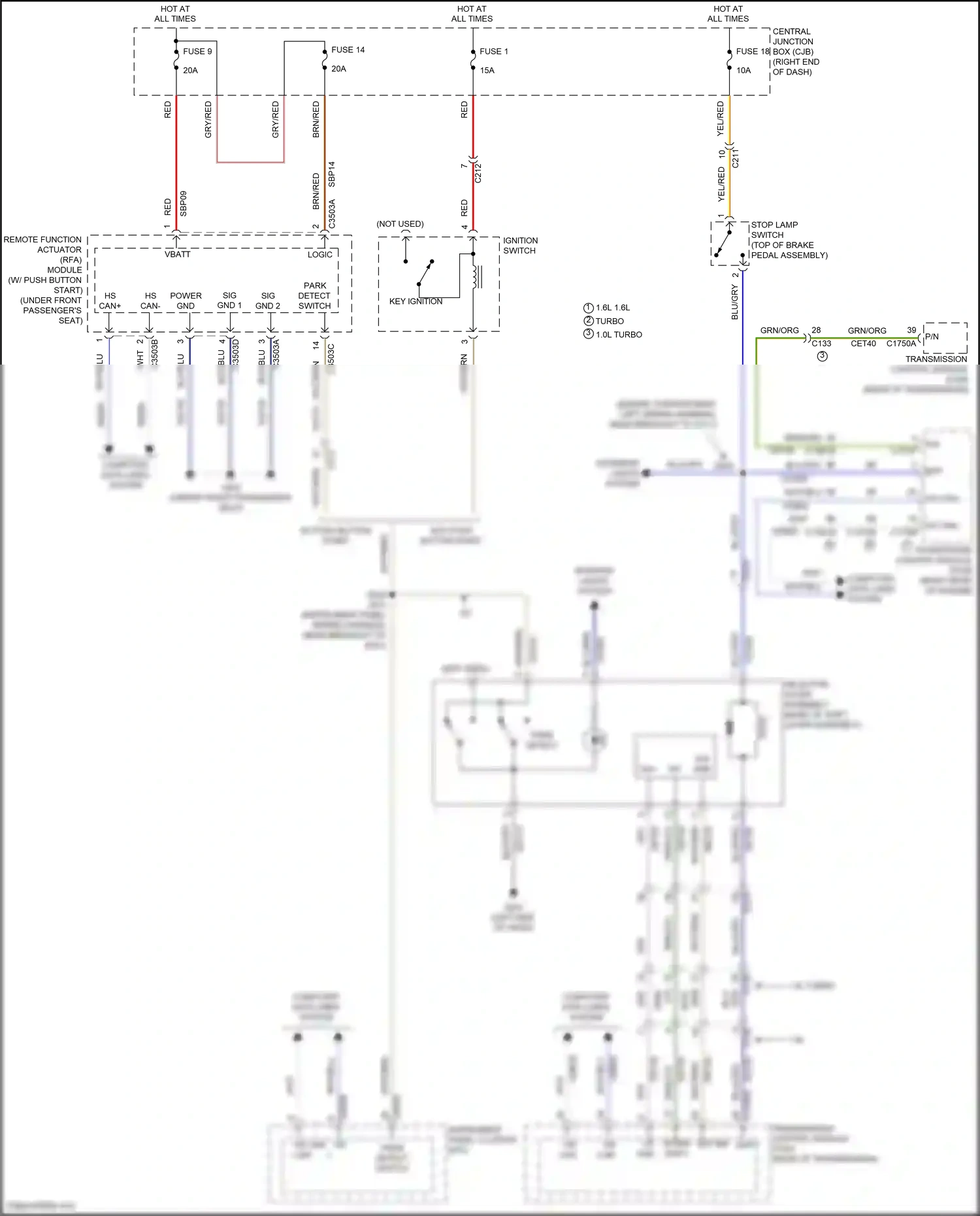 Wiring diagram computer data lines system for Ford Fiesta Mk6 facelift (2012-2019) (49 of 59)