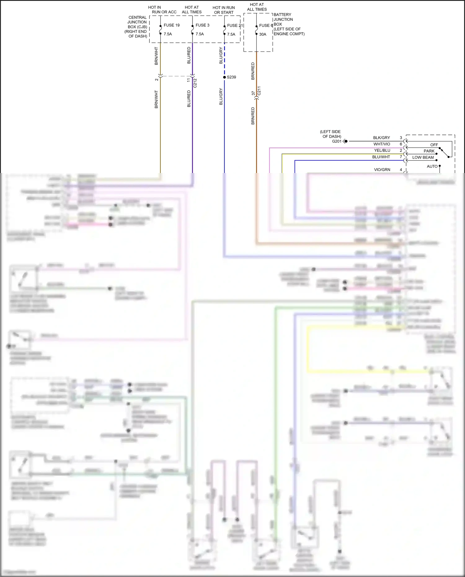 Wiring diagram computer data lines system for Ford Fiesta Mk6 facelift (2012-2019) (50 of 59)