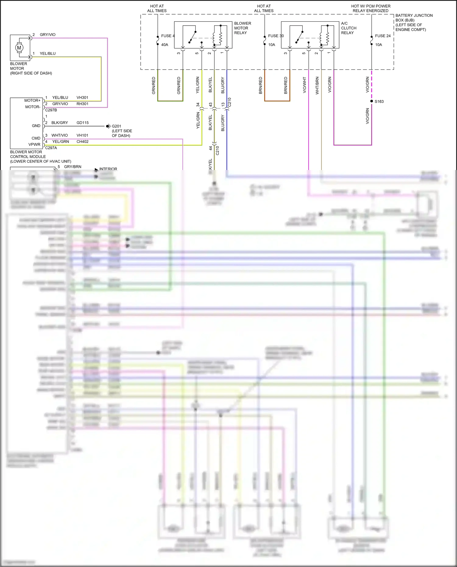 Wiring diagram computer data lines system for Ford Fiesta Mk6 facelift (2012-2019) (1 of 59)